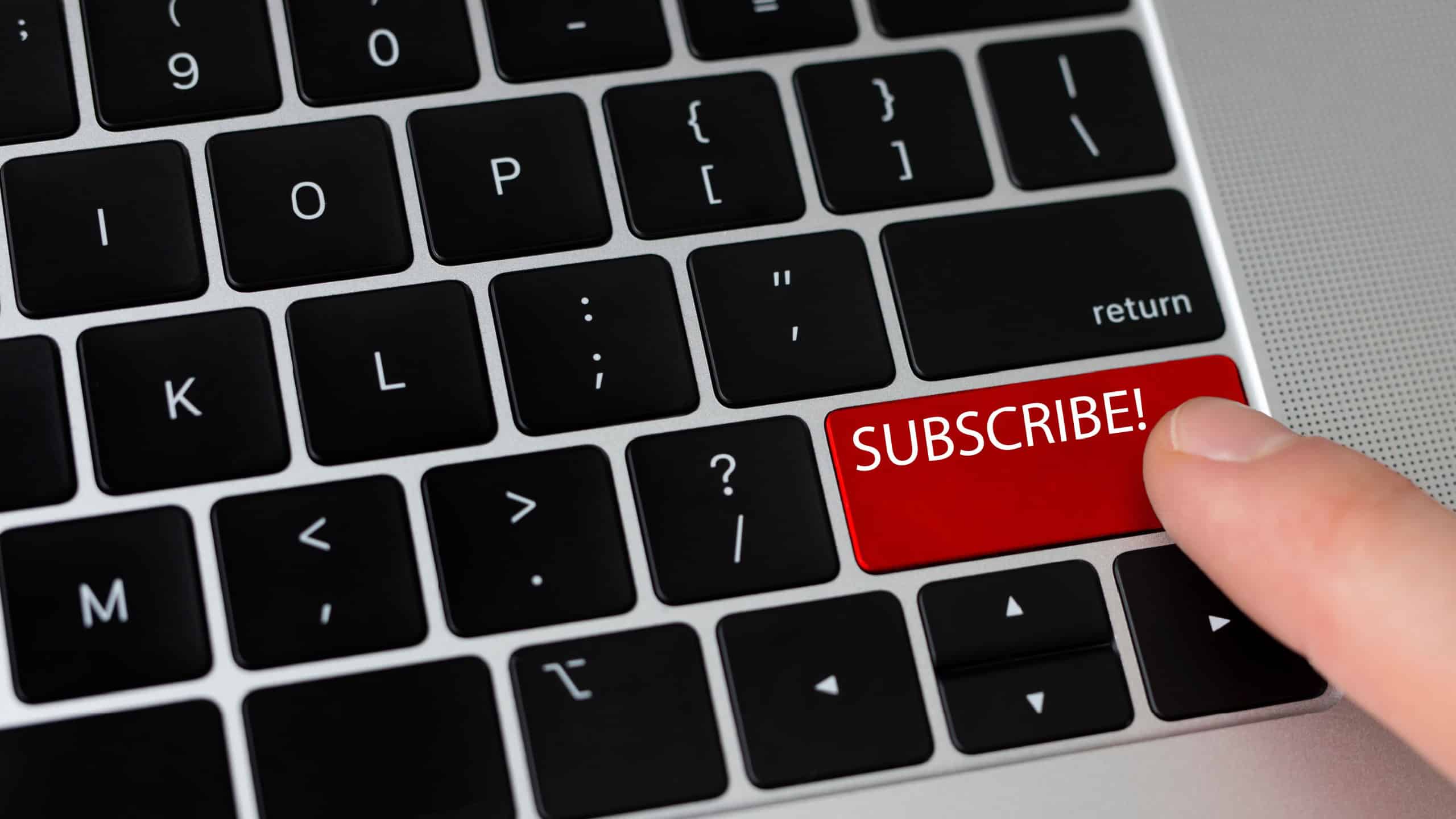 Push subscribe button on keyboard