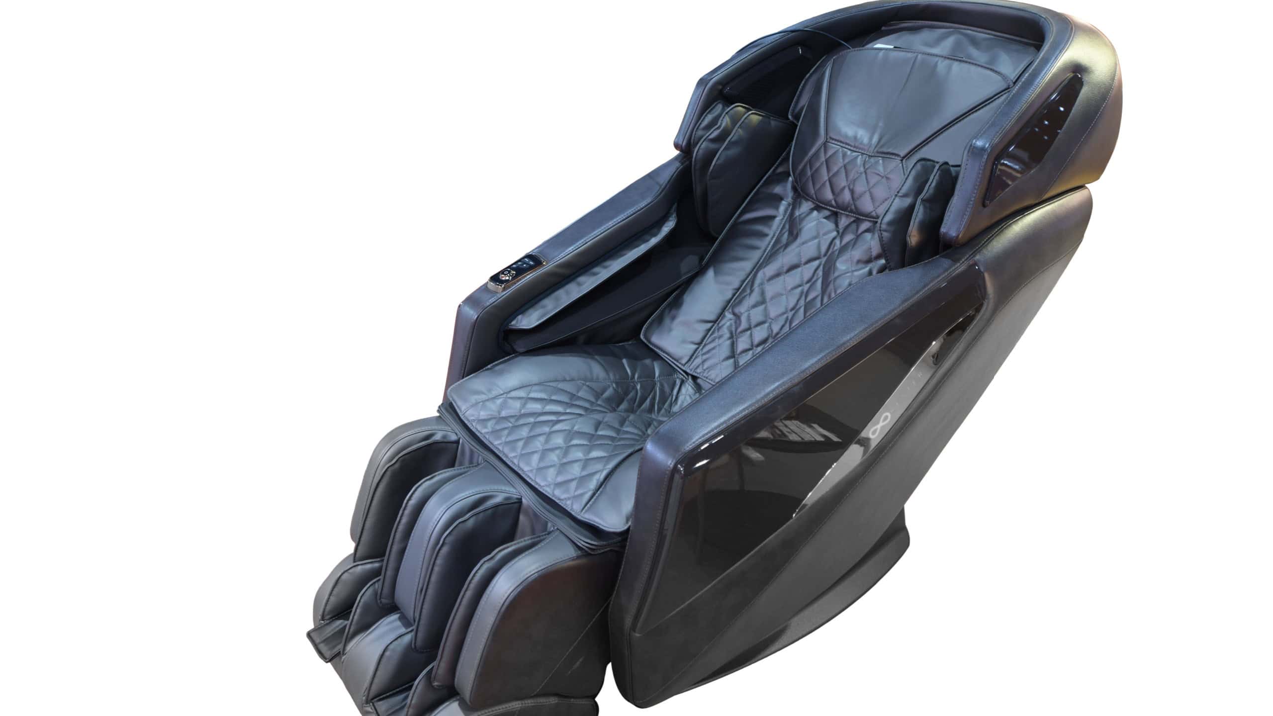 massage chair electrical operation comfortable for healthiness isolated on white background. This has clipping path.