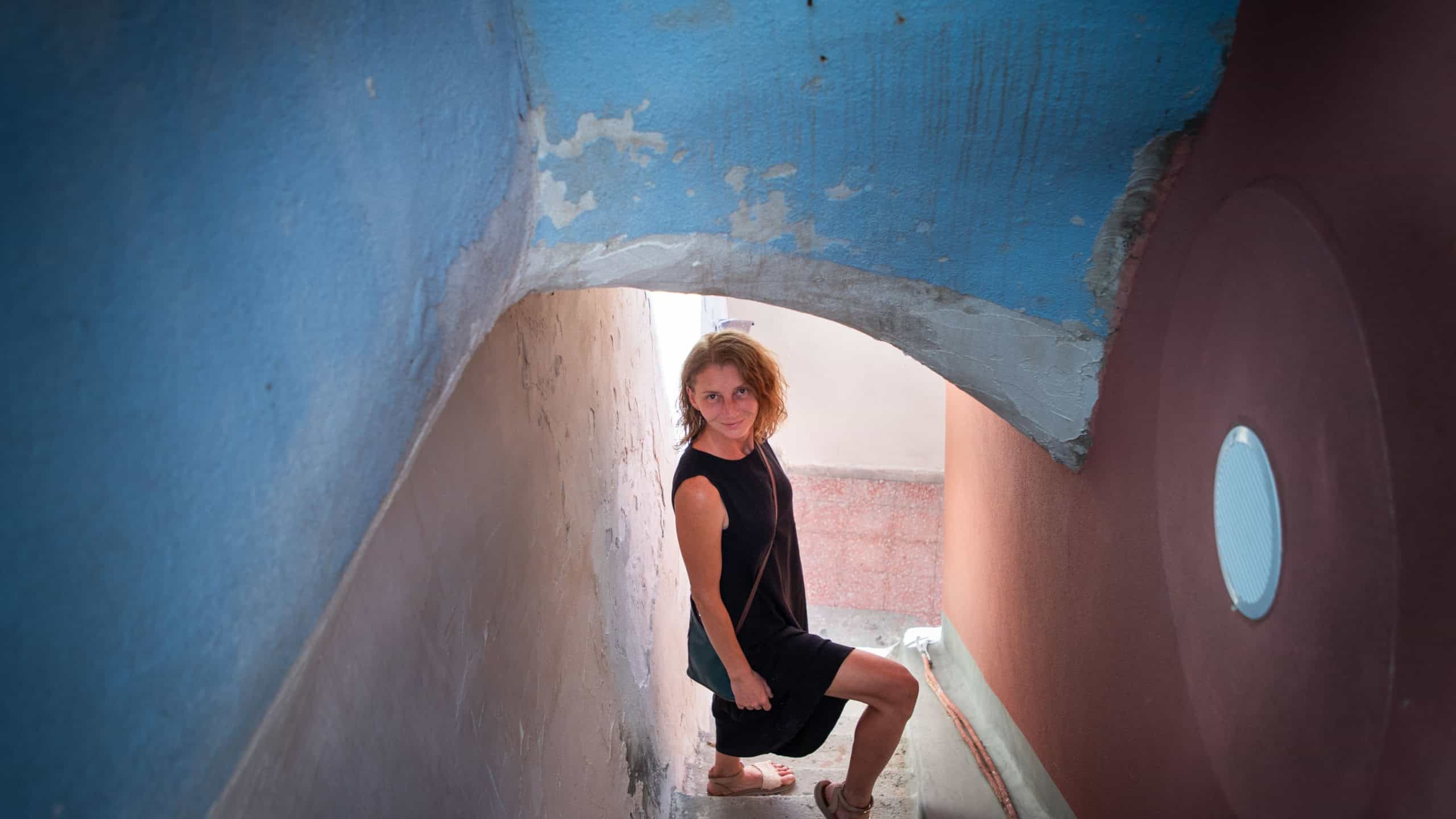 beautiful Procida island with colorful houses in sunny summer day, Italy