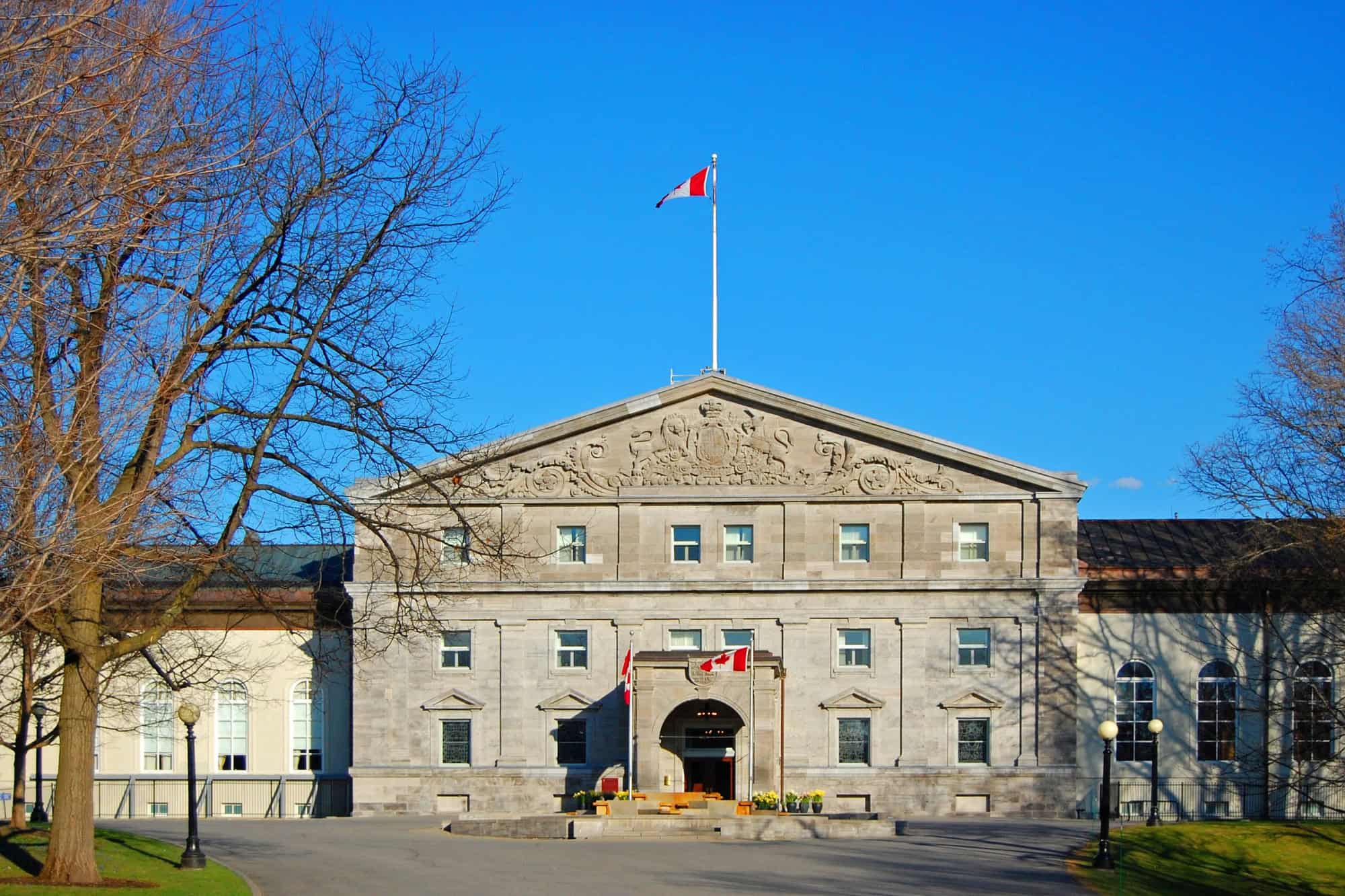 Rideau Hall in downtown Ottawa, Ontario, Canada.