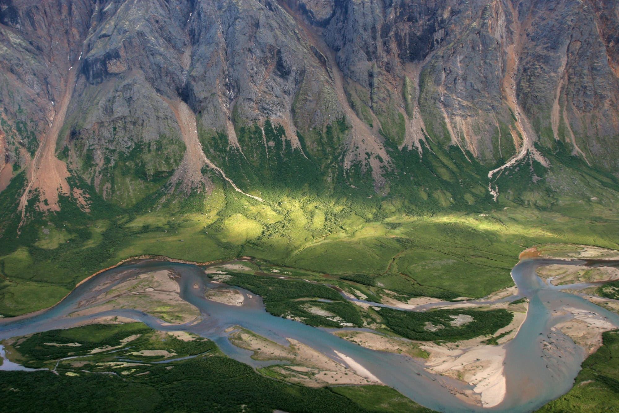 Arial view of Torngat Mountains