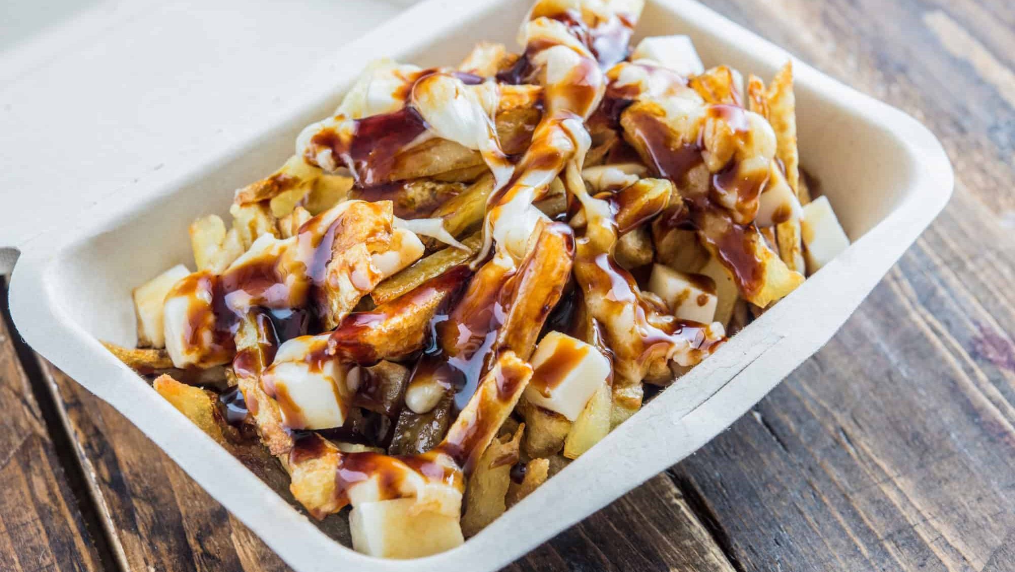 Poutine typical street food in Canada