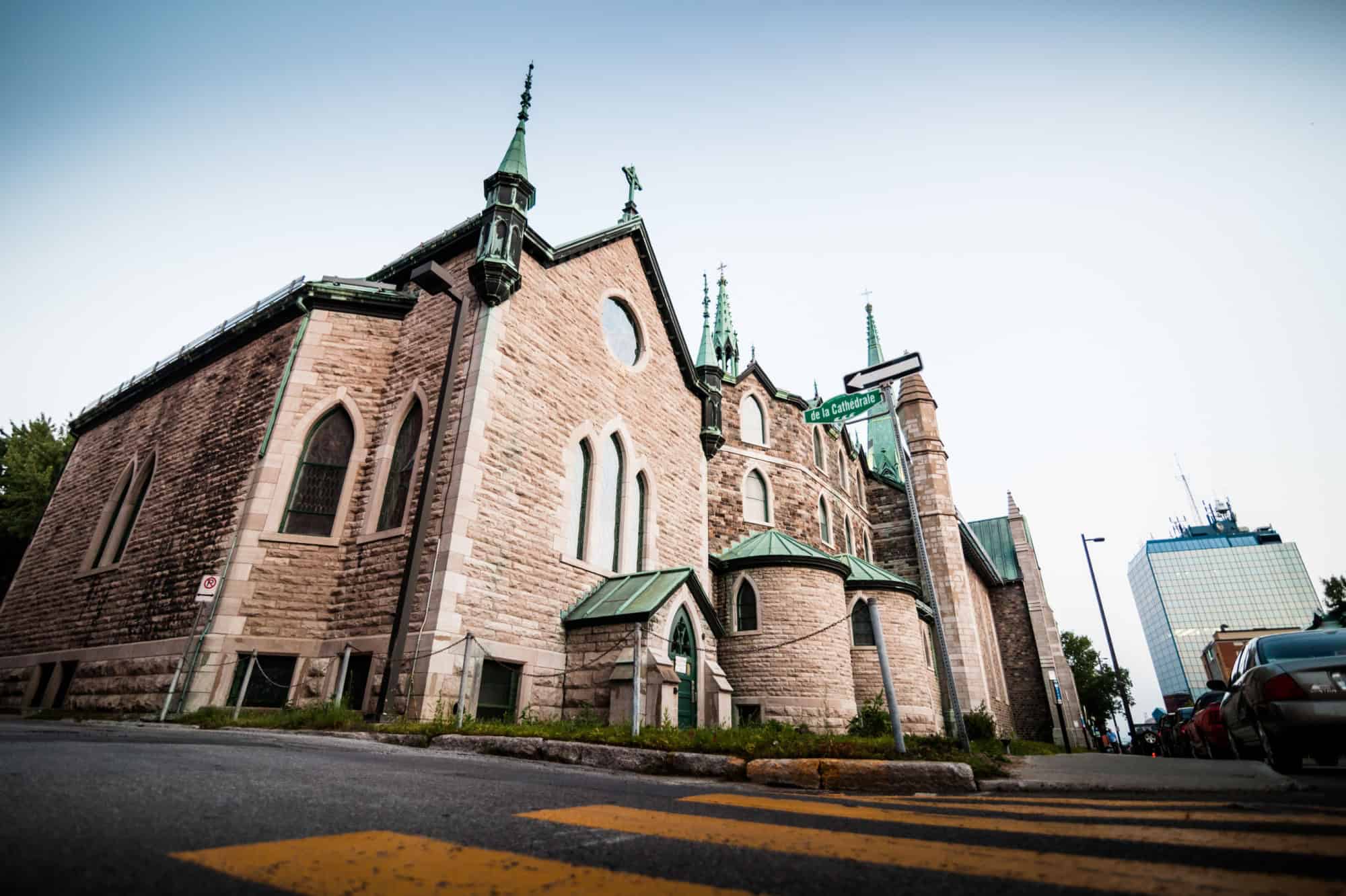 Cathedral in Trois-Riviere, Quebec, Canada.