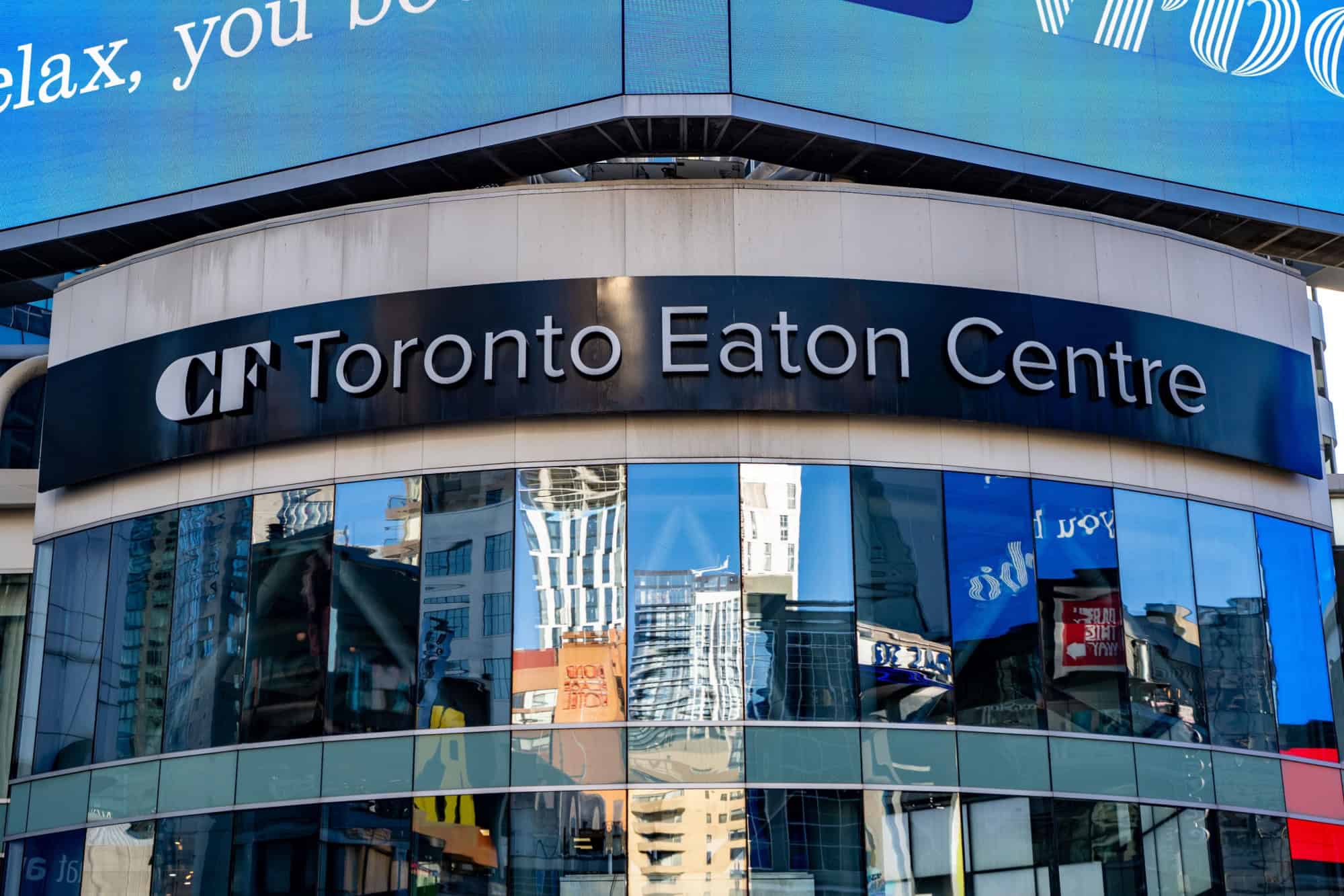 Entrance to CF Toronto Eaton Centre