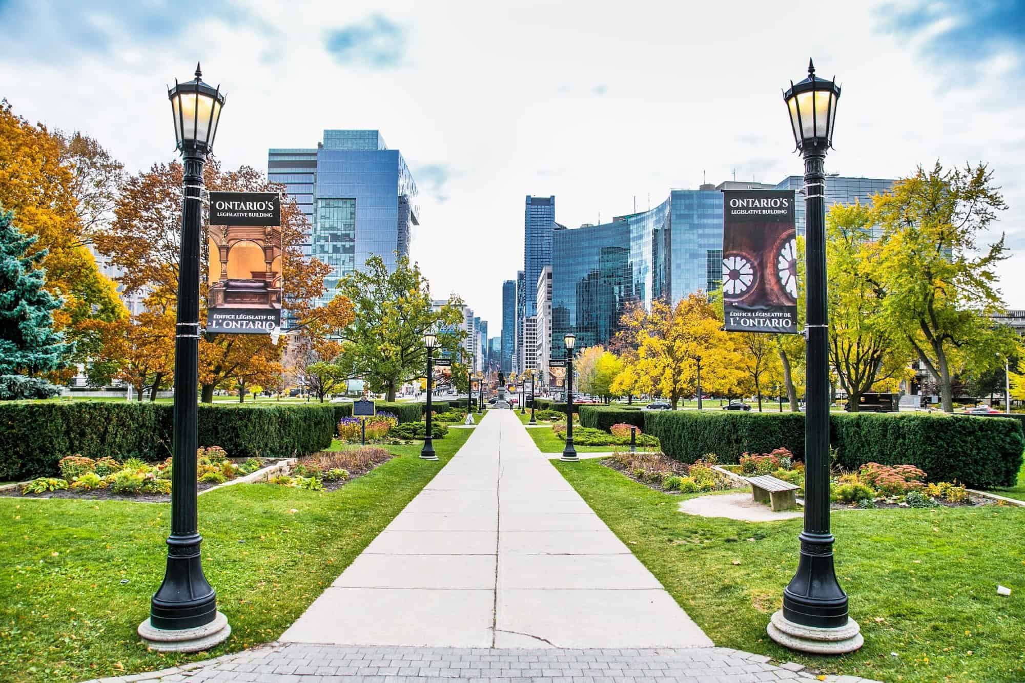 Queen's Park, Toronto city. Ontario, Canada.