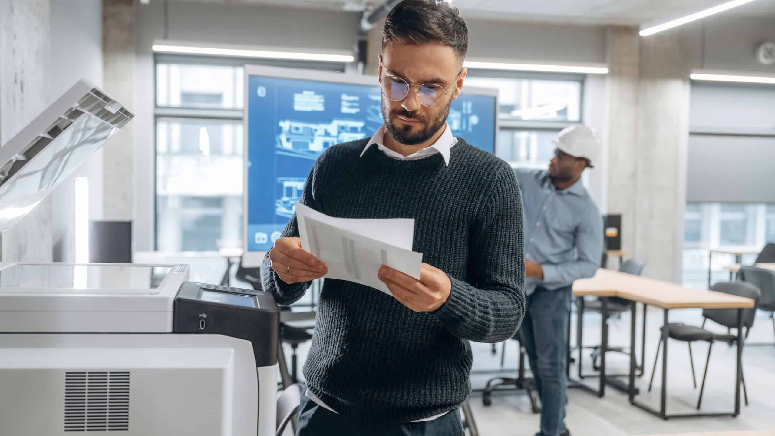 Old male employee and too much work in the office