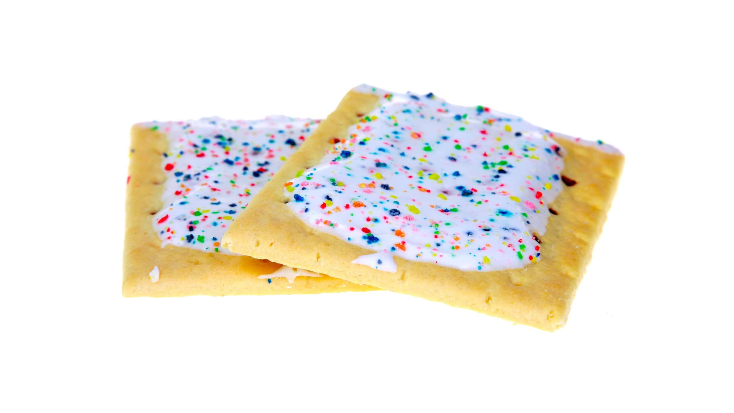 Hot Iced Toaster Pastry with Sprinkles. Toasted Frosted breakfast pastry. Stuffed Tart cookies. Pop Tarts for breakfast. Coffee and Snacks for breakfast. Breakfast Treat. Sweet snacks. Jam filled. 