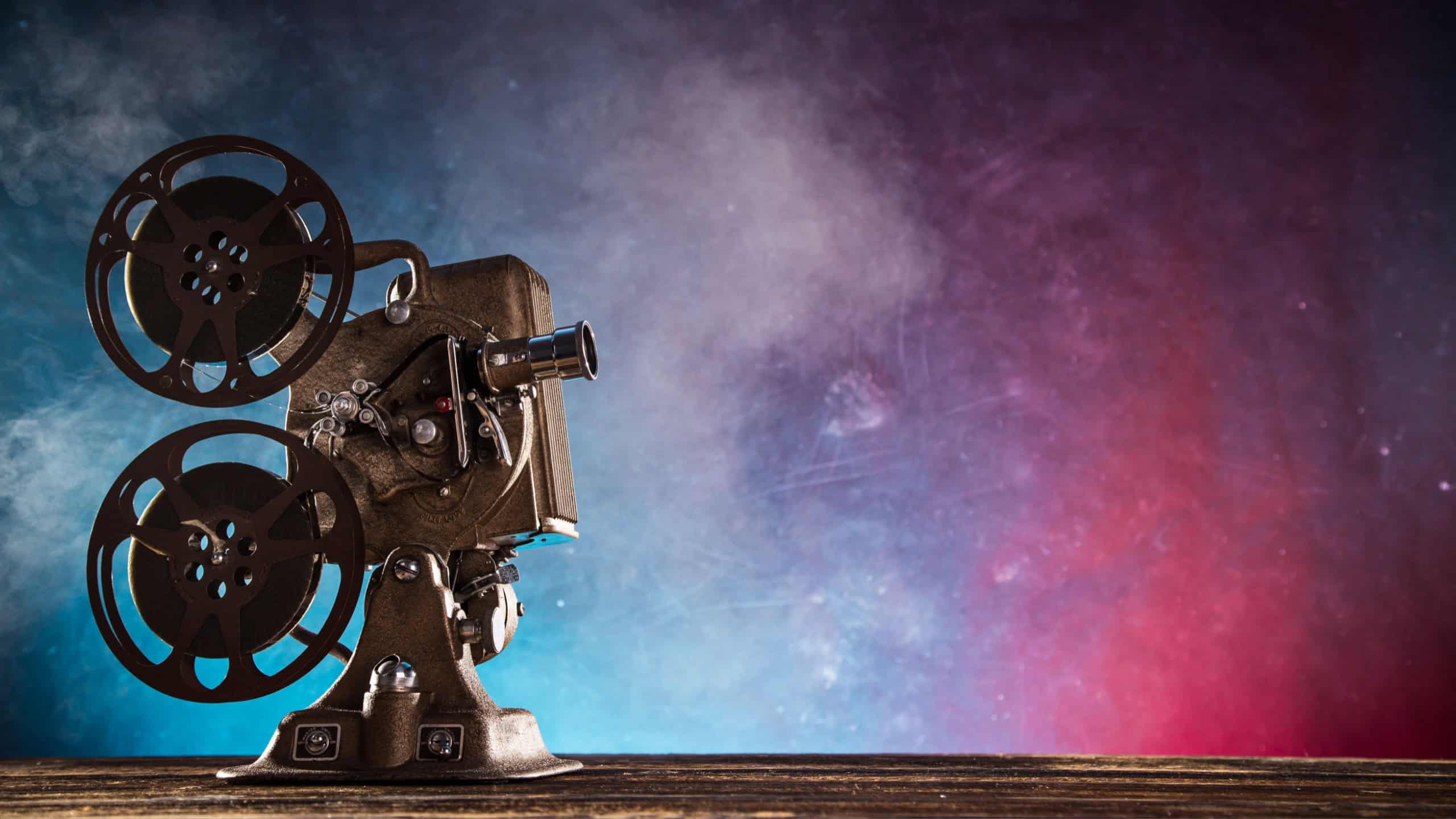 Old style movie projector, still-life,