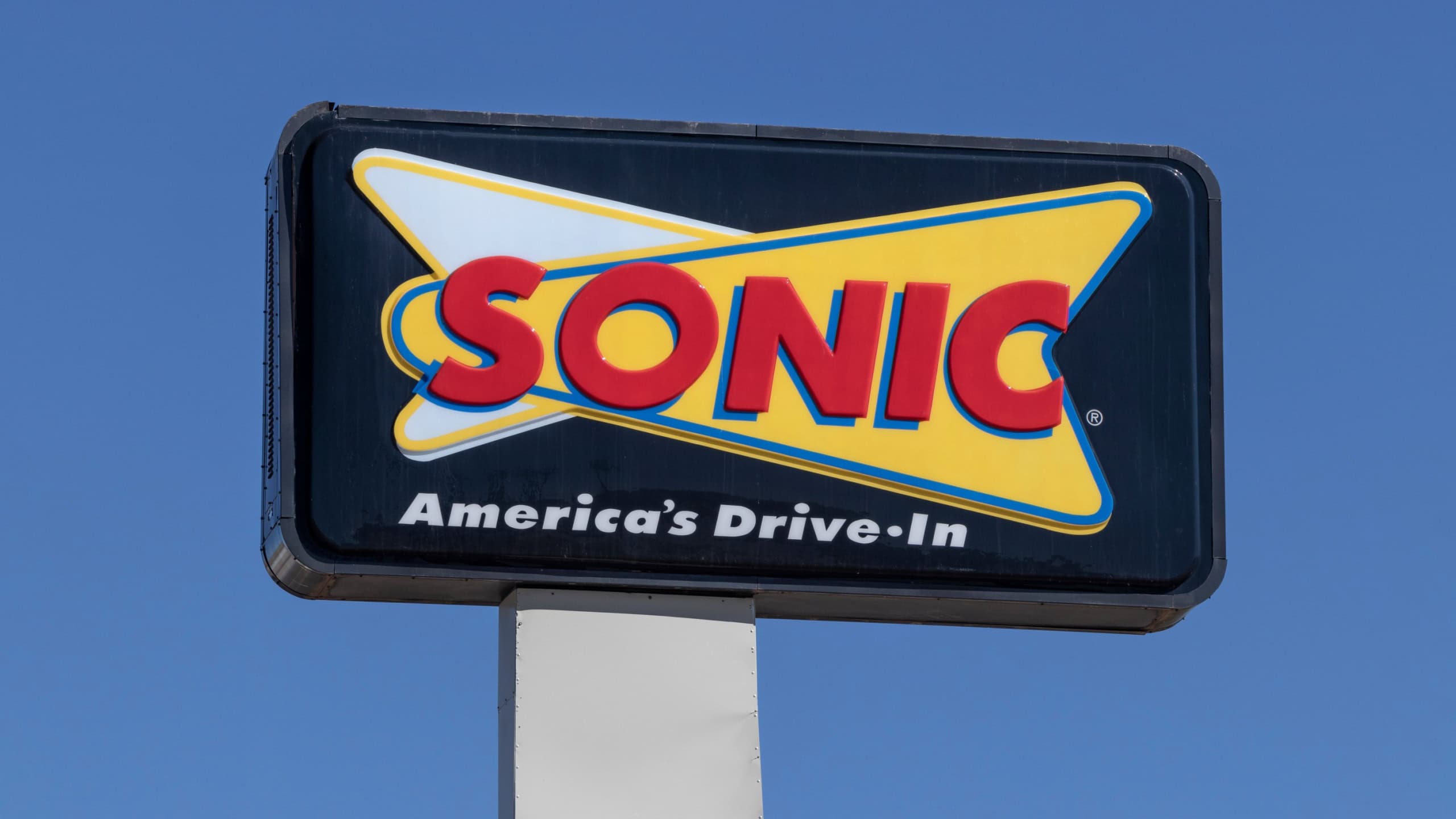 Gallup - Circa September 2021: Sonic Drive-In Fast Food Location. Sonic is a Drive-In Restaurant Chain.