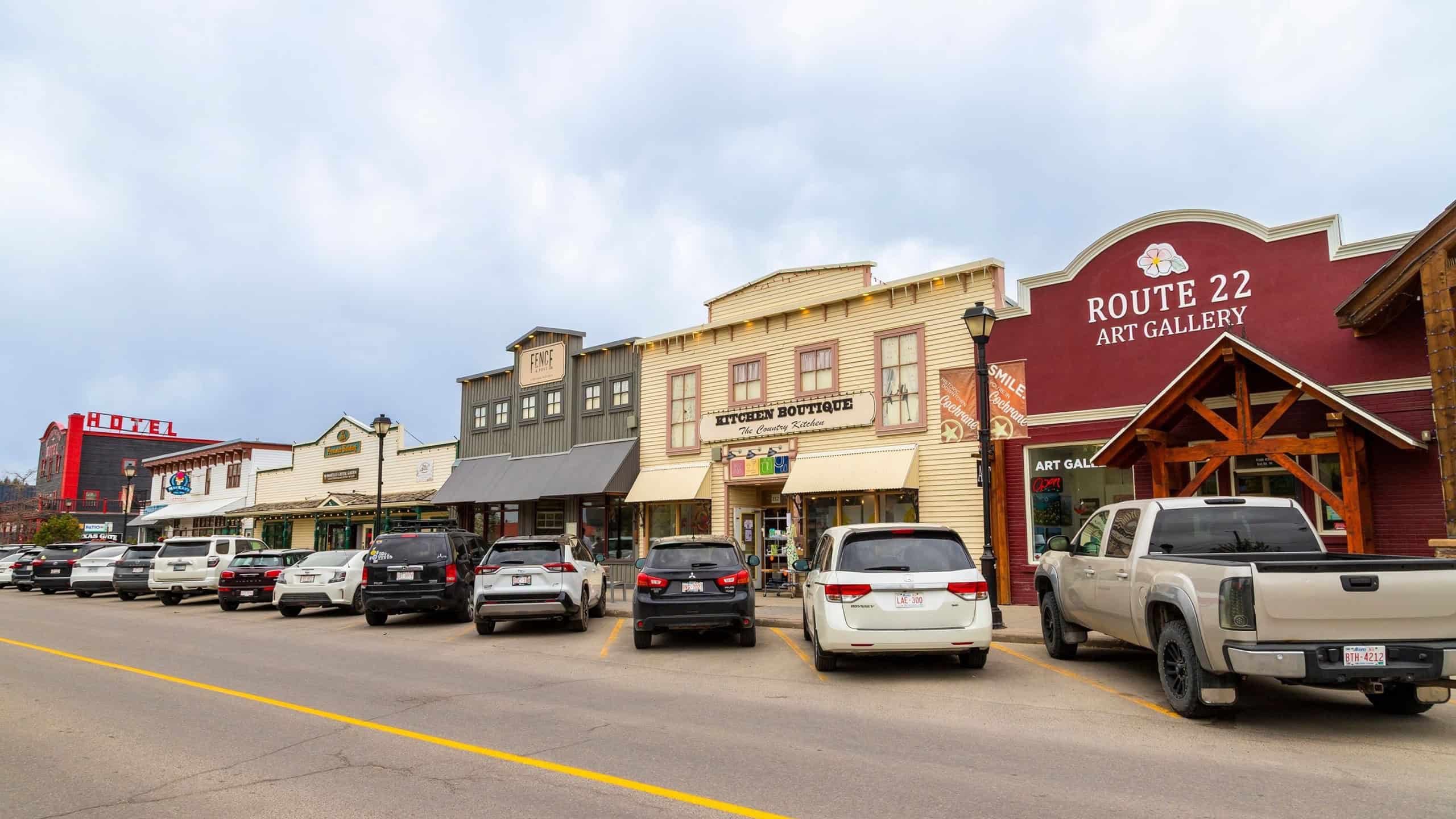 Main street in Cochrane
