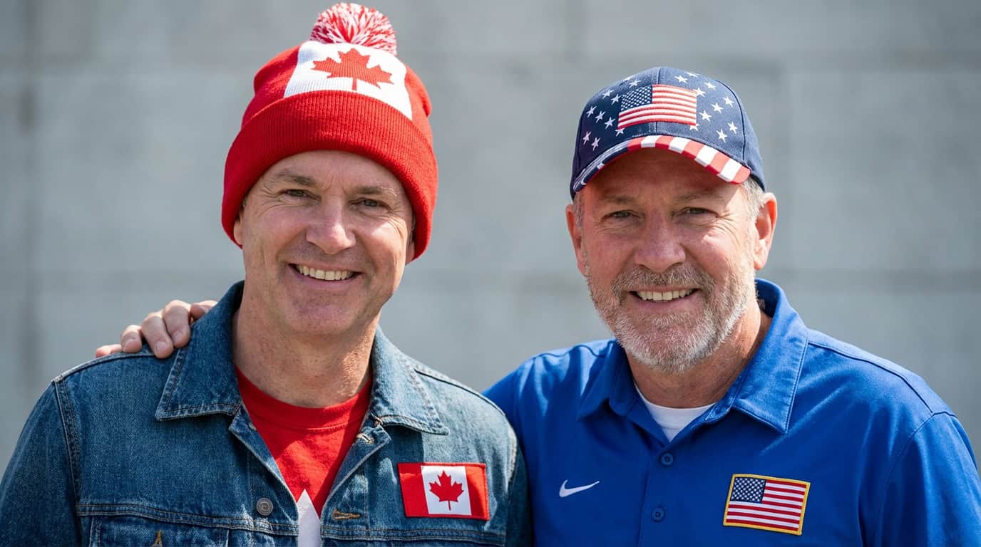 Patriotic Canadian with American