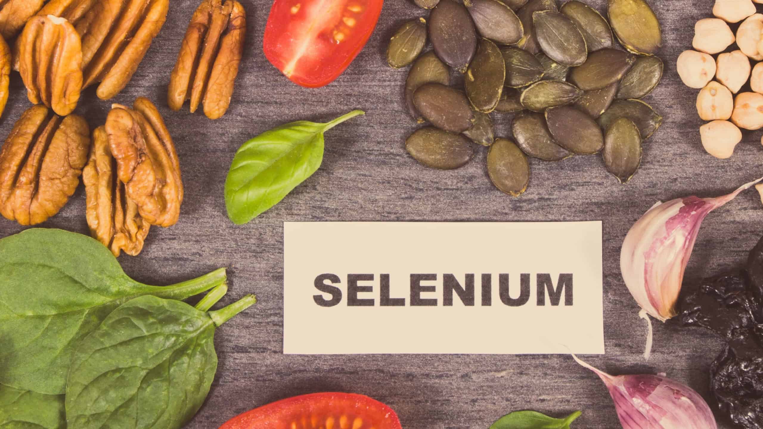 Healthy food containing natural selenium,