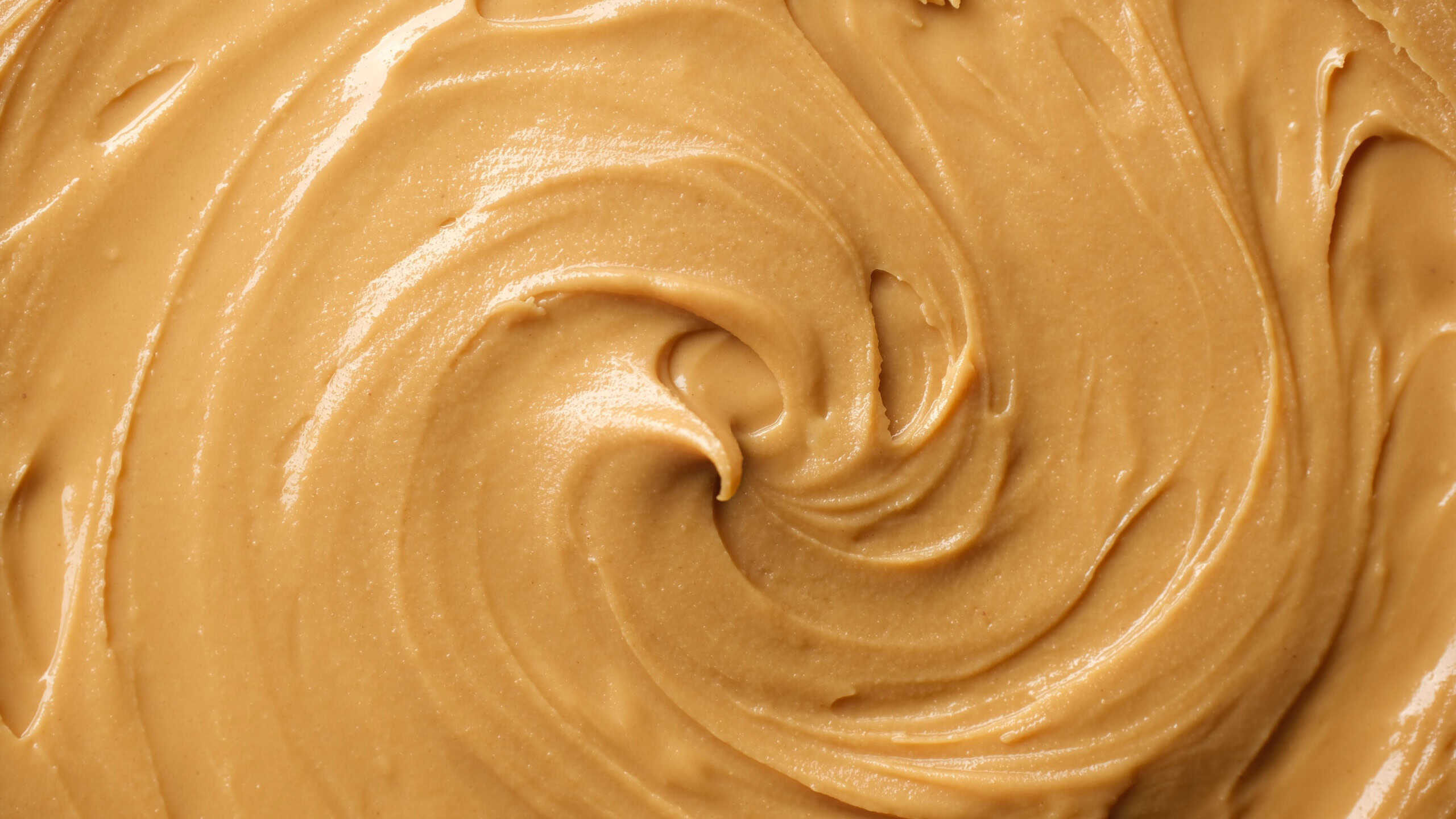 Classic peanut butter top view