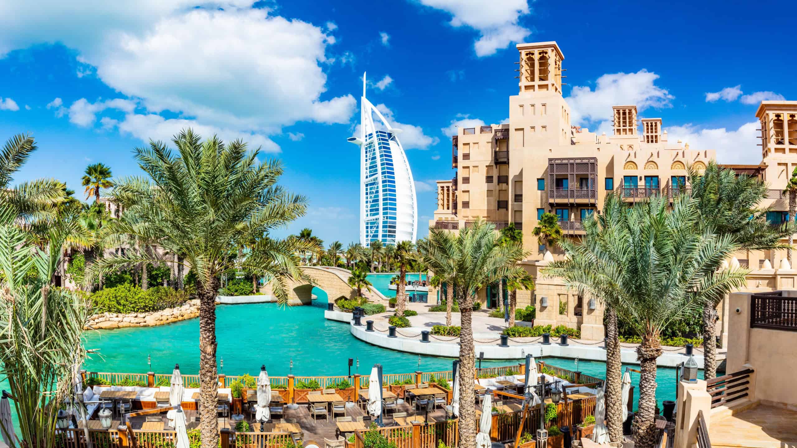 Dubai UAE. Traditional Arabian mini city
