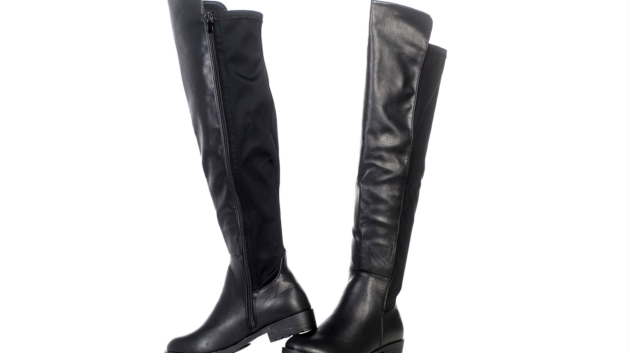 Women's boots on a white background