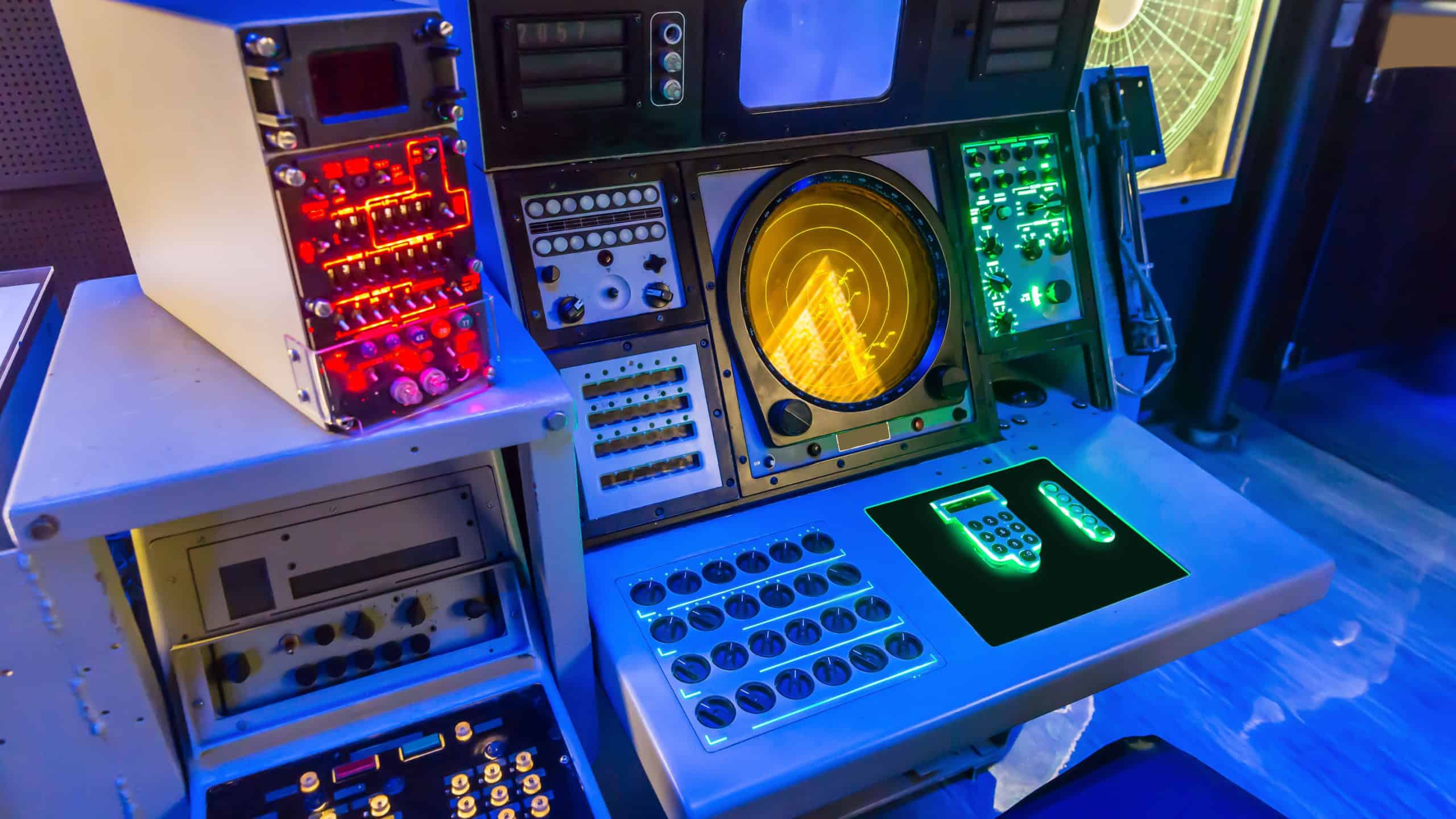 Aircraft carrier navigation equipment.