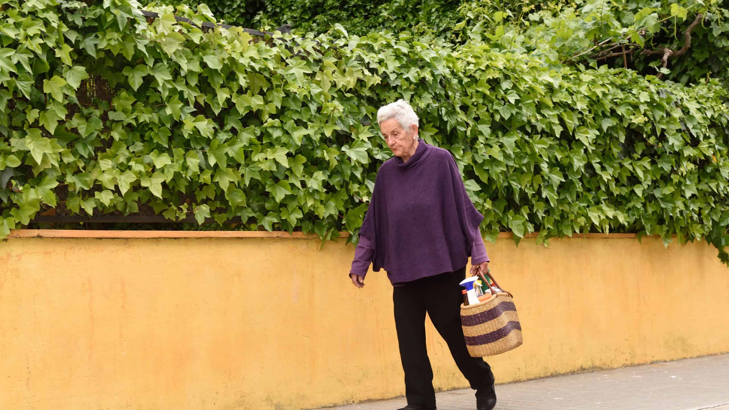 An older woman who comes from the shop