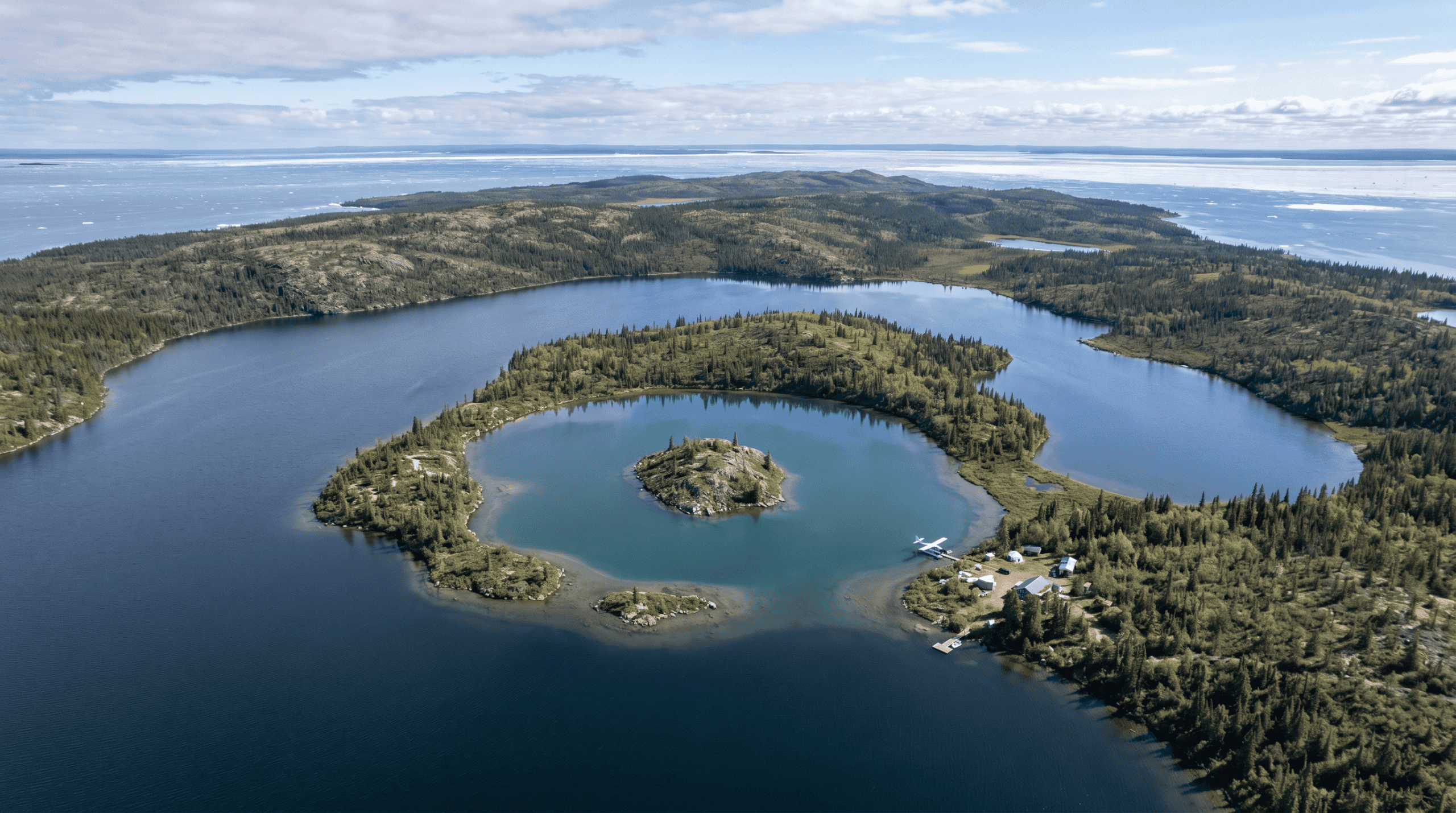 Canada contains the largest triple-island in the world. It’s an island-in-a-lake-on-an-island-in-a-lake-on-an-island.