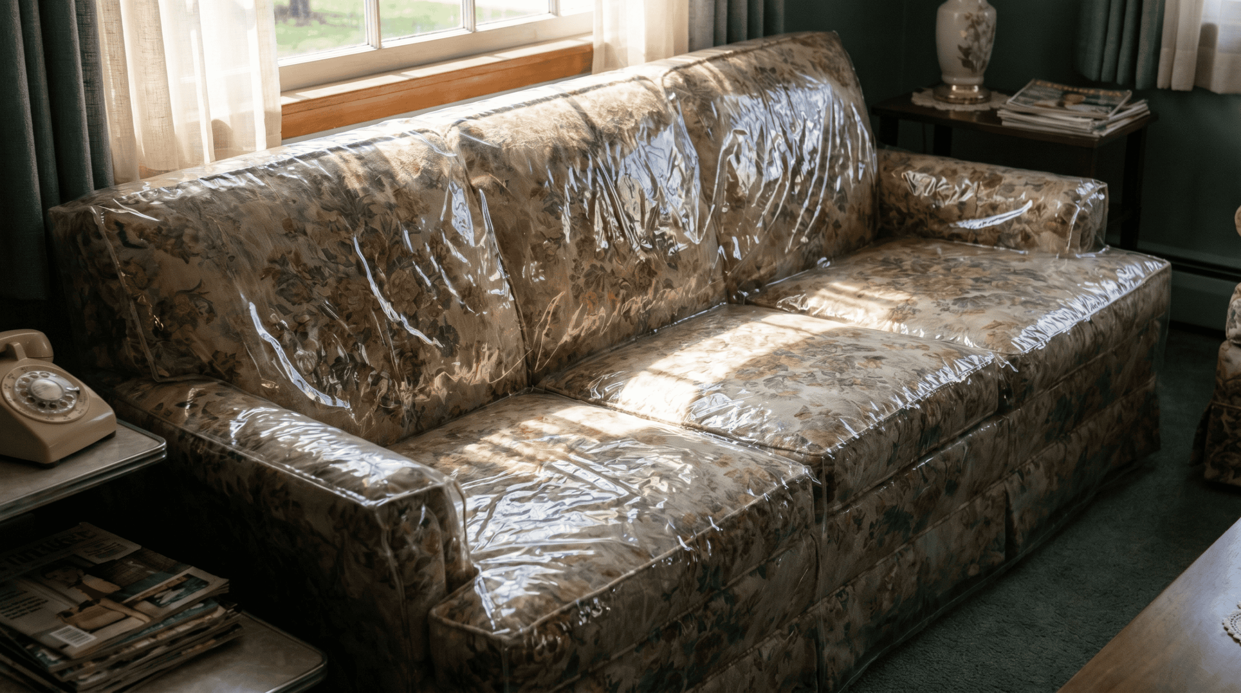 Plastic couch cover