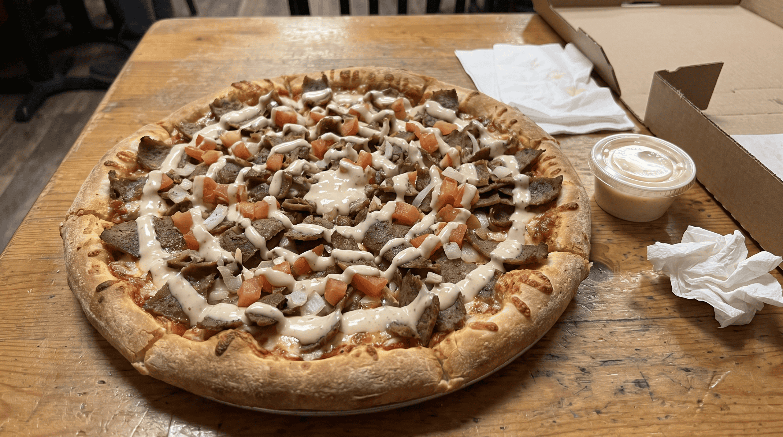Donair pizza