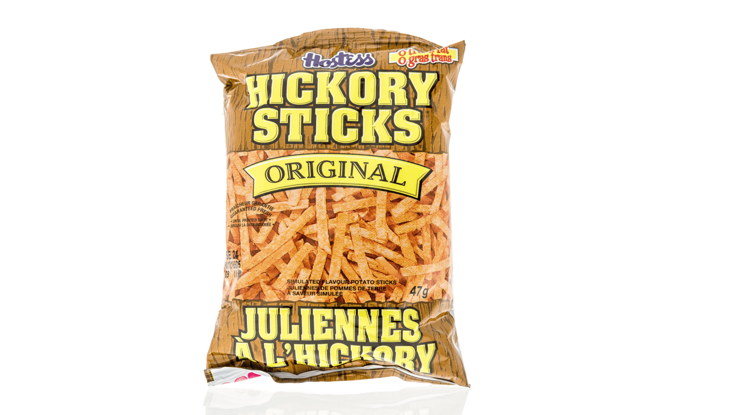 Winneconne, WI - 12 August 2019 : A package of Hostess hickory sticks on an isolated background