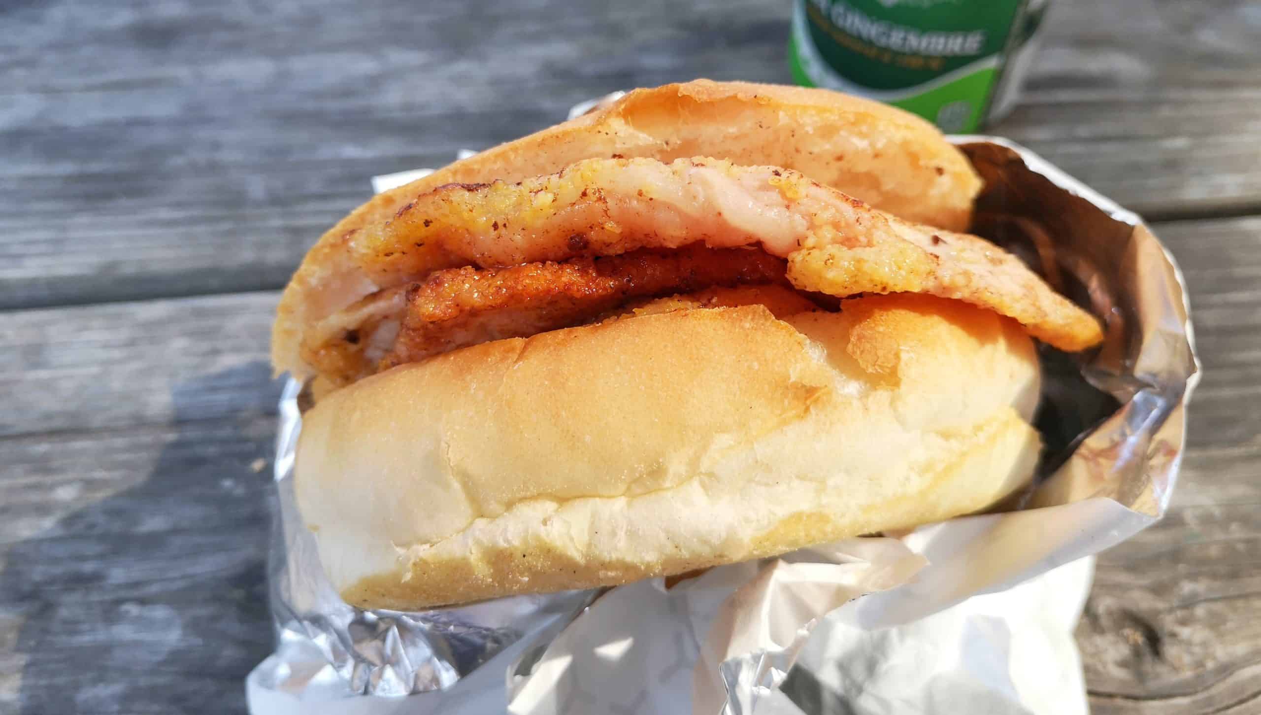 Peameal bacon sandwich