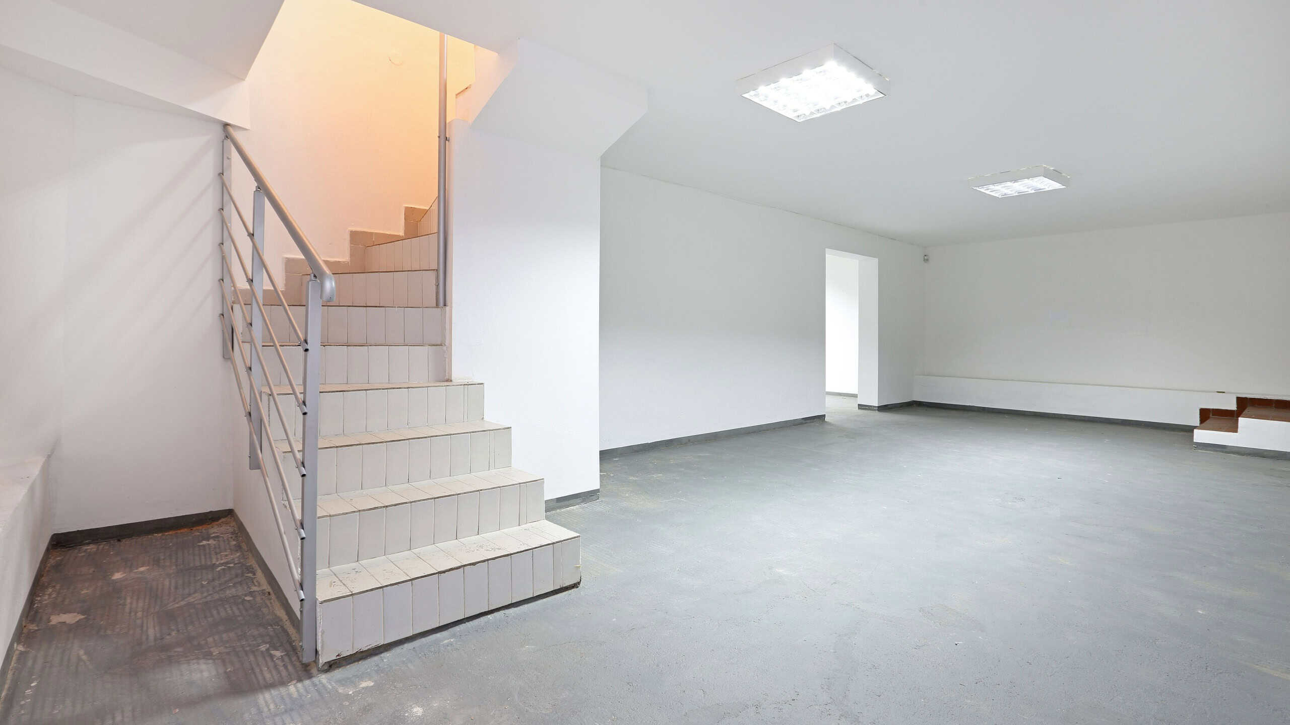 Stairs To Empty Basement Storage Room