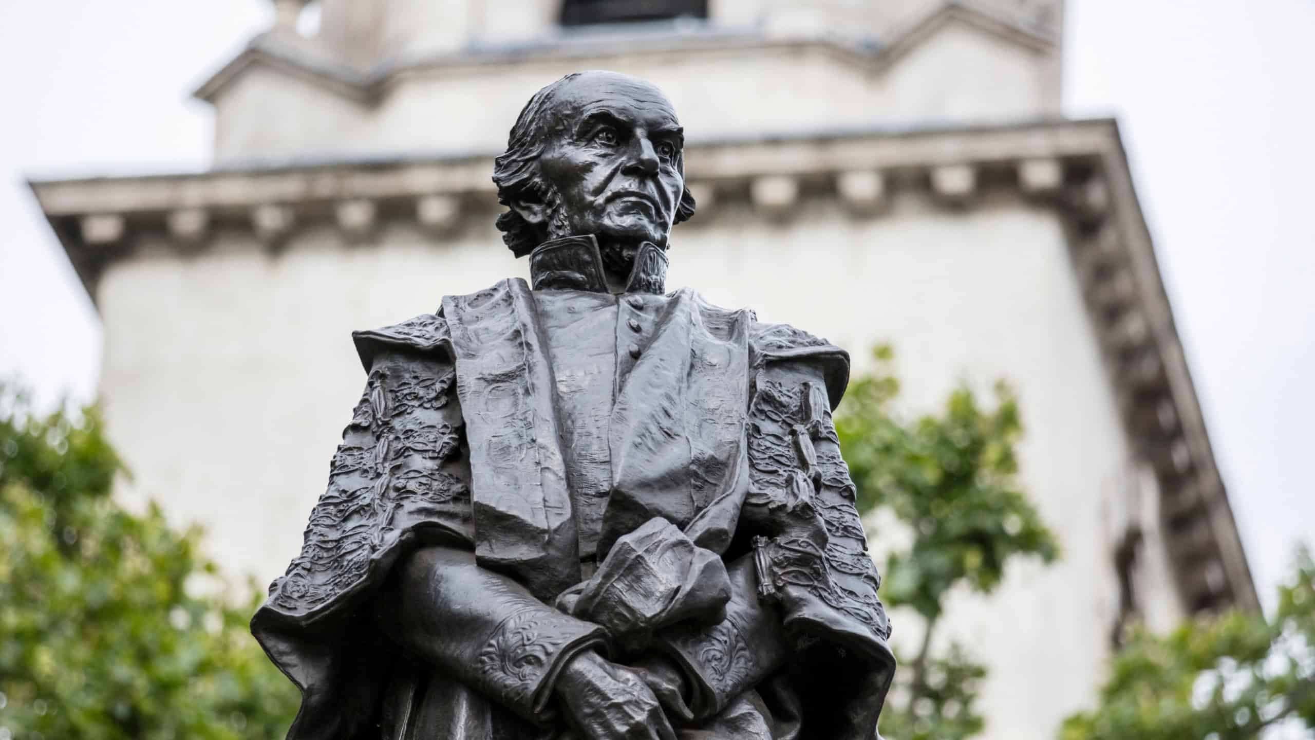 London, United Kingdom, 17th July 2019, Statue of Former prime minister William Gladstone