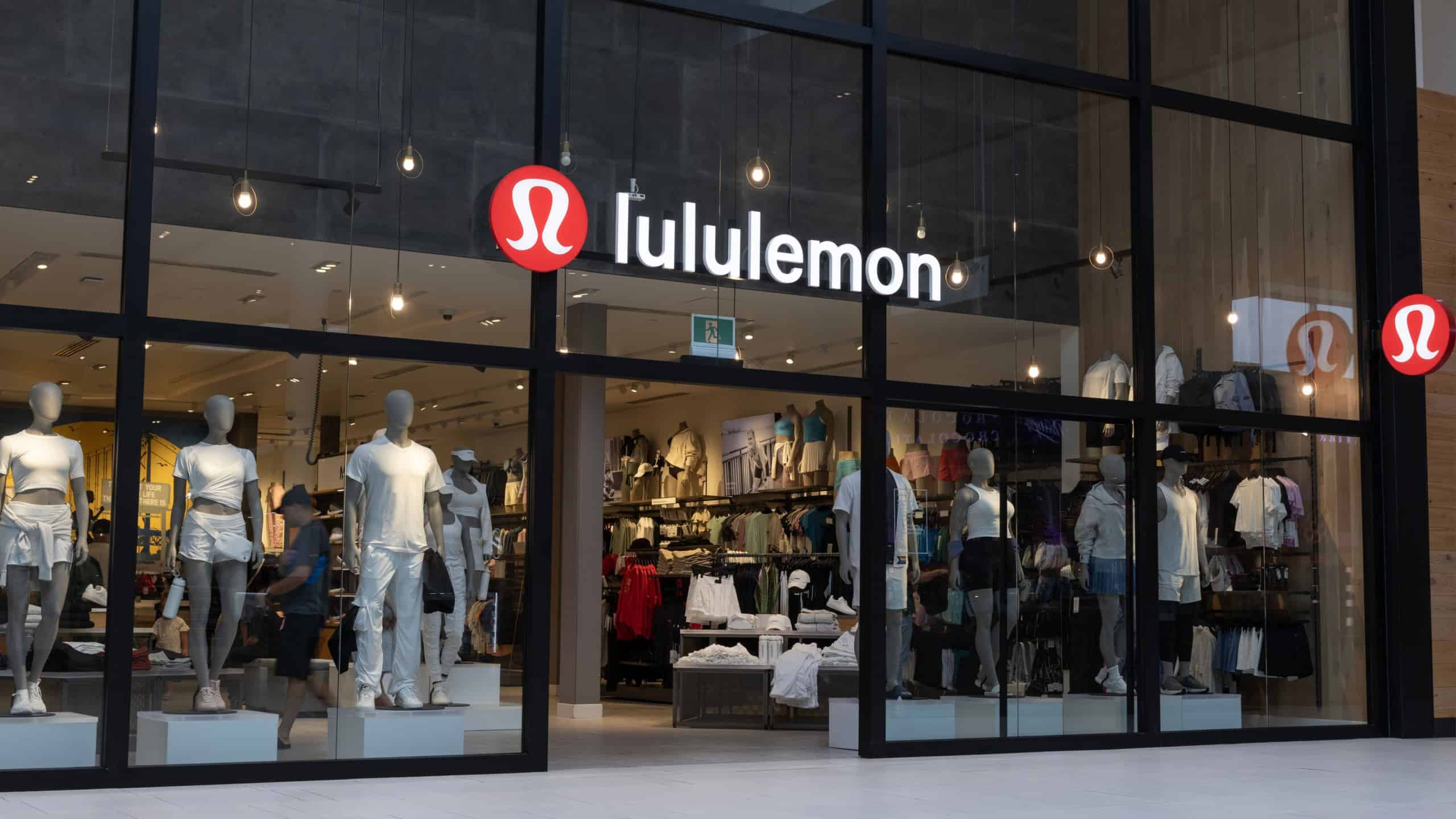 Windsor, ONT - July, 12 2024: lululemon Athletica retail mall location. lululemon Athletica offers yoga and athletic apparel to men and women.