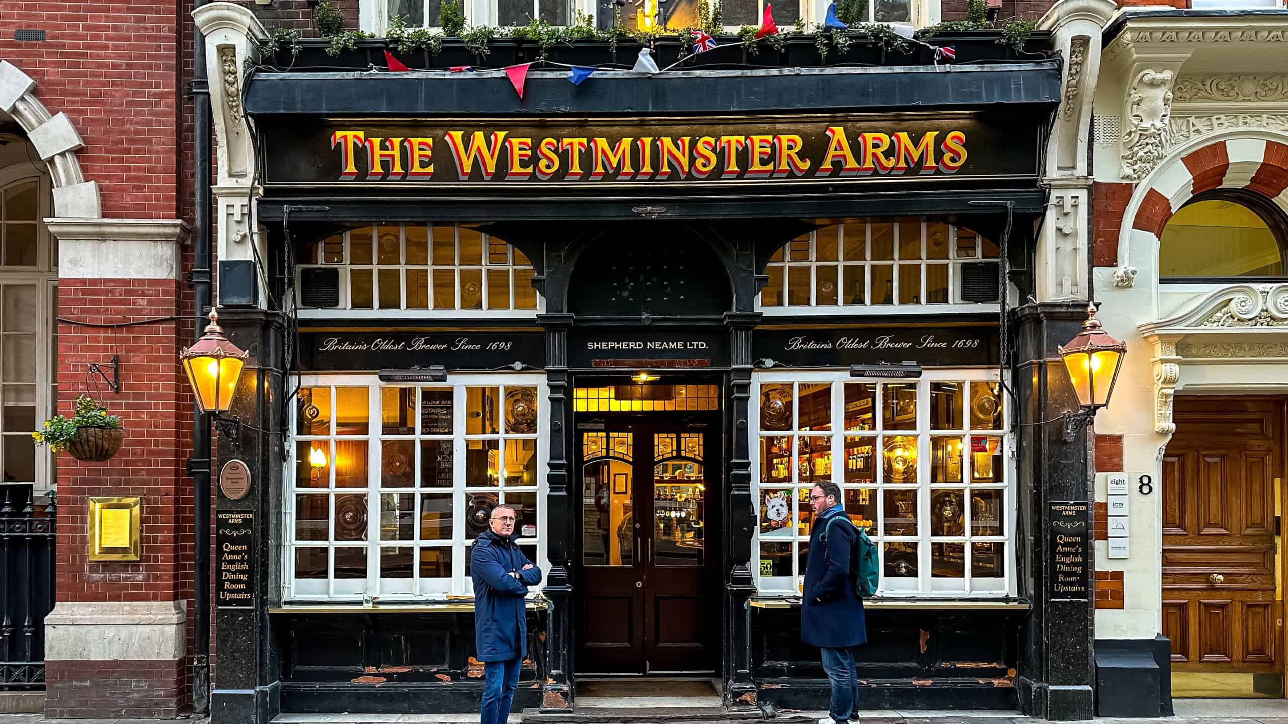 London, UK - 22.01.2024. The Westminster Arms pub in Westminster, London, UK. Traditional pub near Houses of Parliament, favoured by politicians and journos, with division bell.