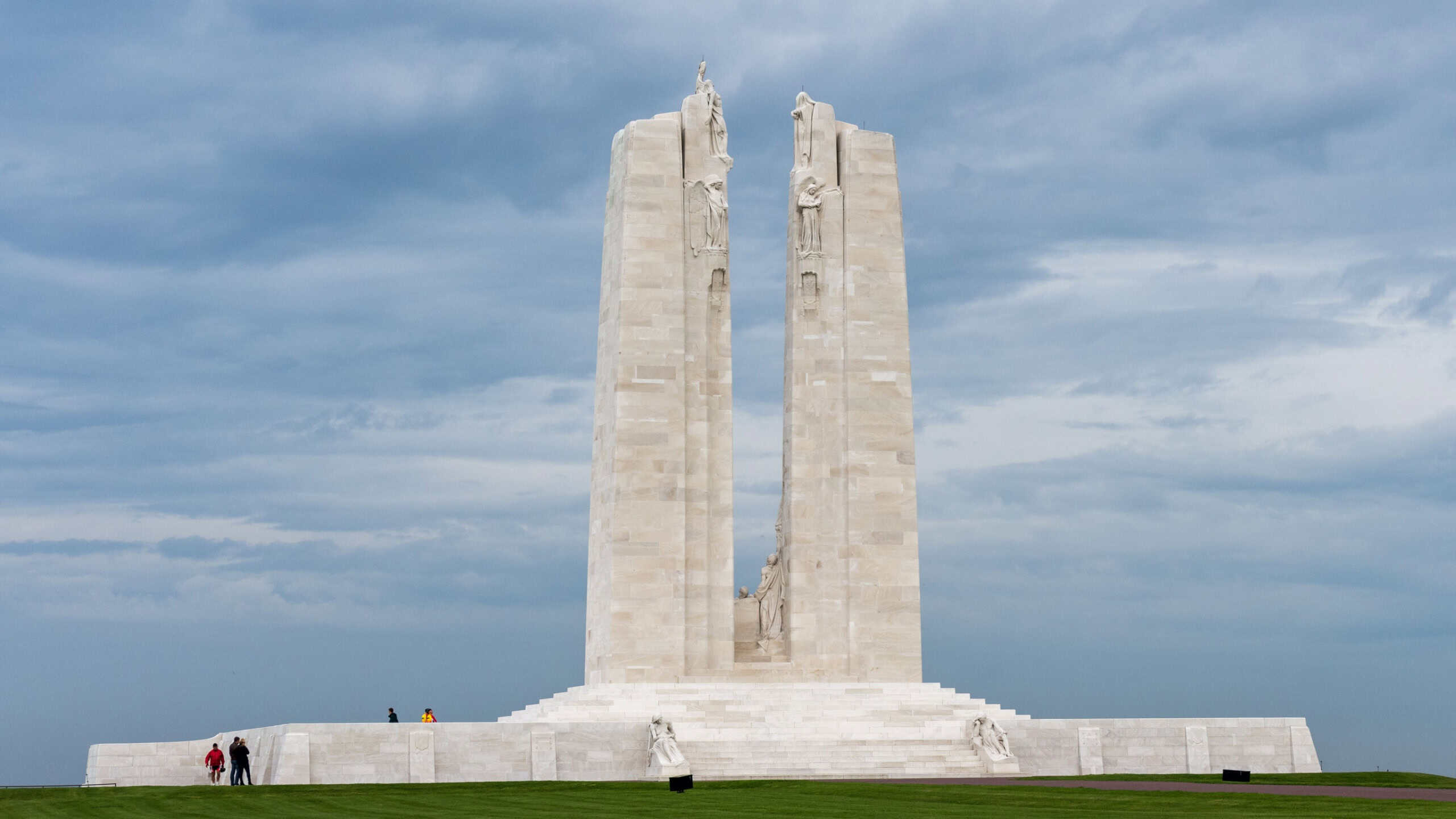 VIMY RIDGE, ARRAS/FRANCE - SEPTEMBER 12 : Vimy Ridge National Historic Site of Canada in France on September 12, 2015. Unidentified people.