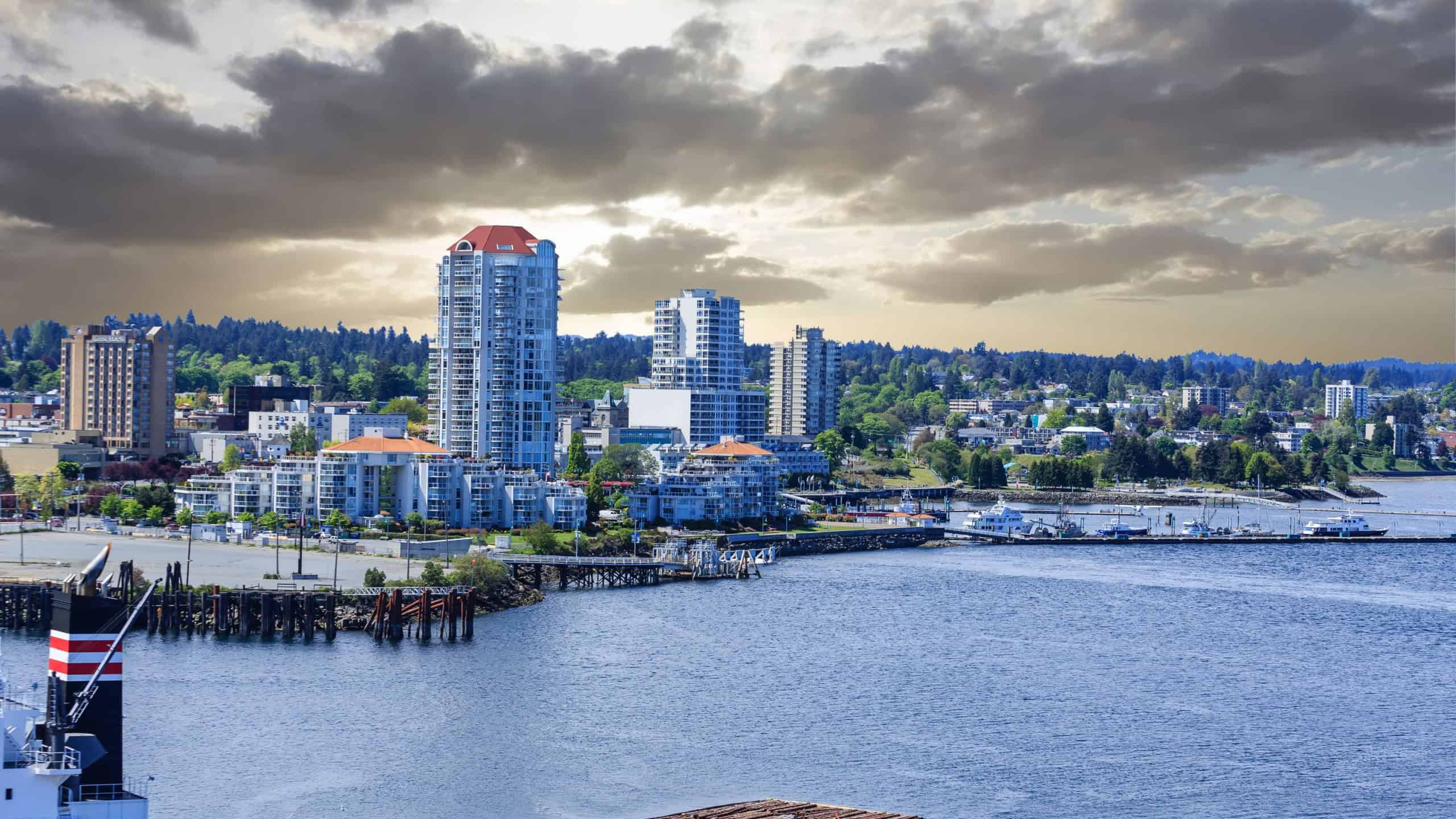 Nanaimo and Logging at Sunrise
