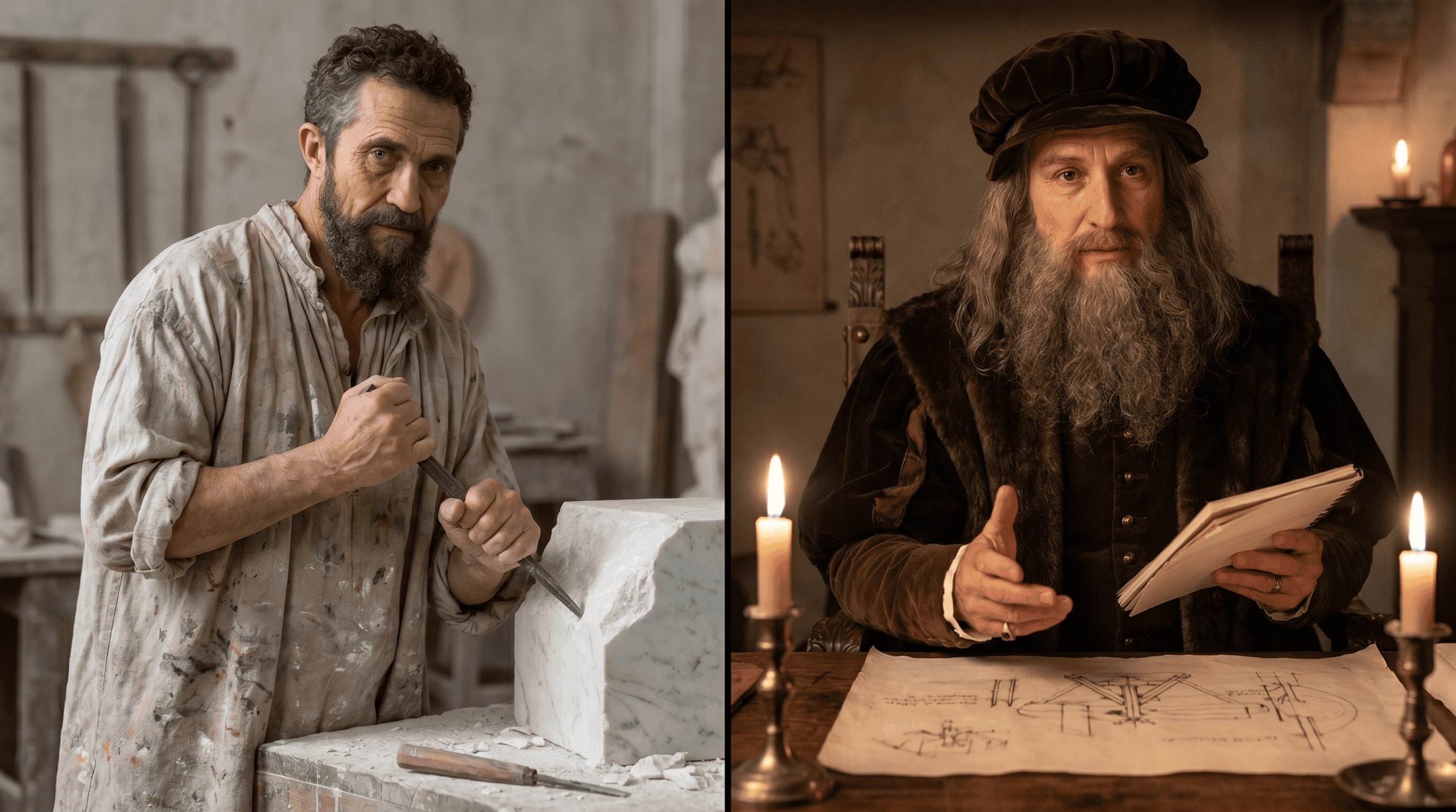Michelangelo & Da Vinci
