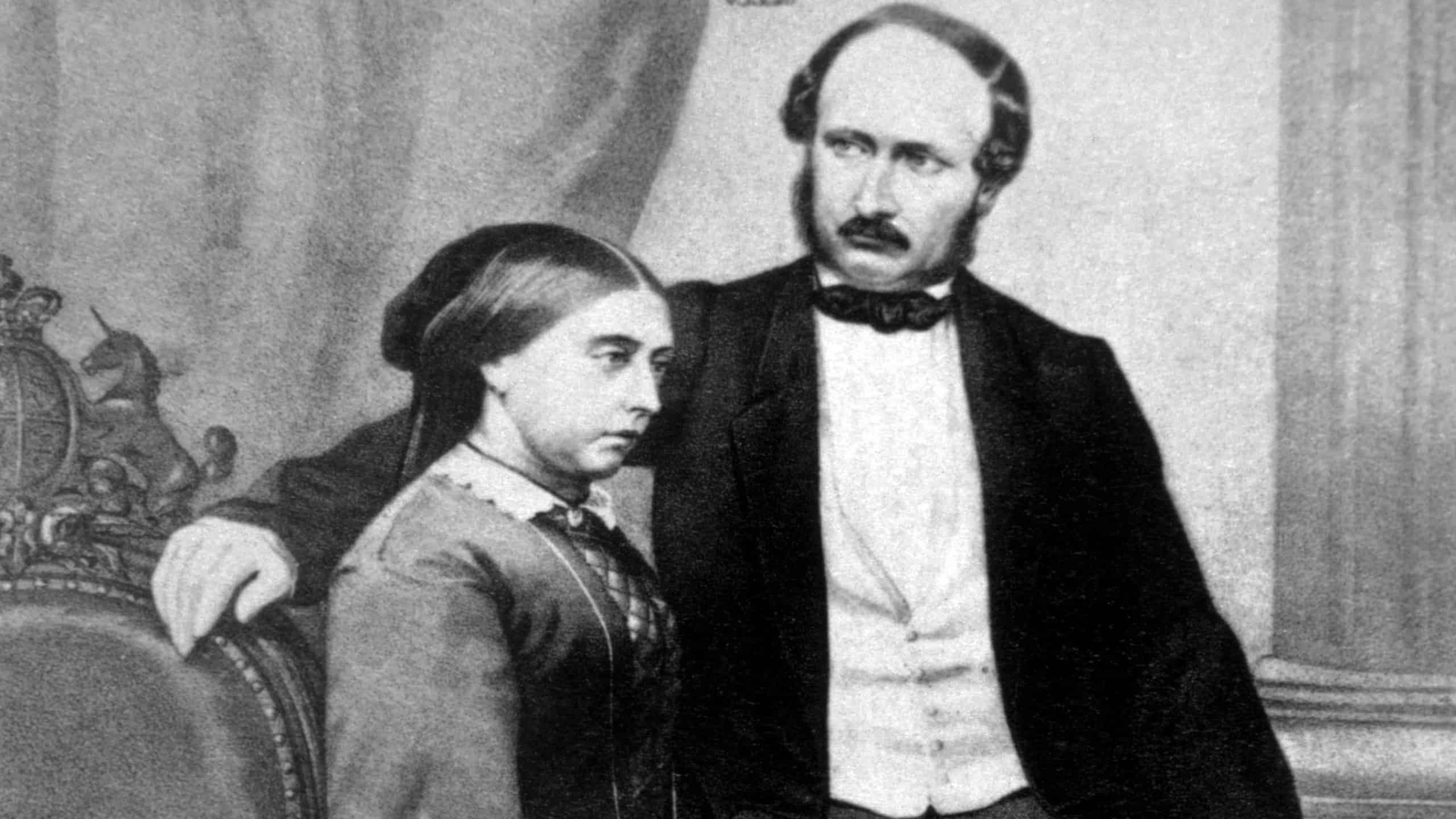 Queen Victoria (1819- 1901) and Prince Albert (1819- 1861), Queen Victoria ruled Great Britain from 1837- 1901, Picture: 1840