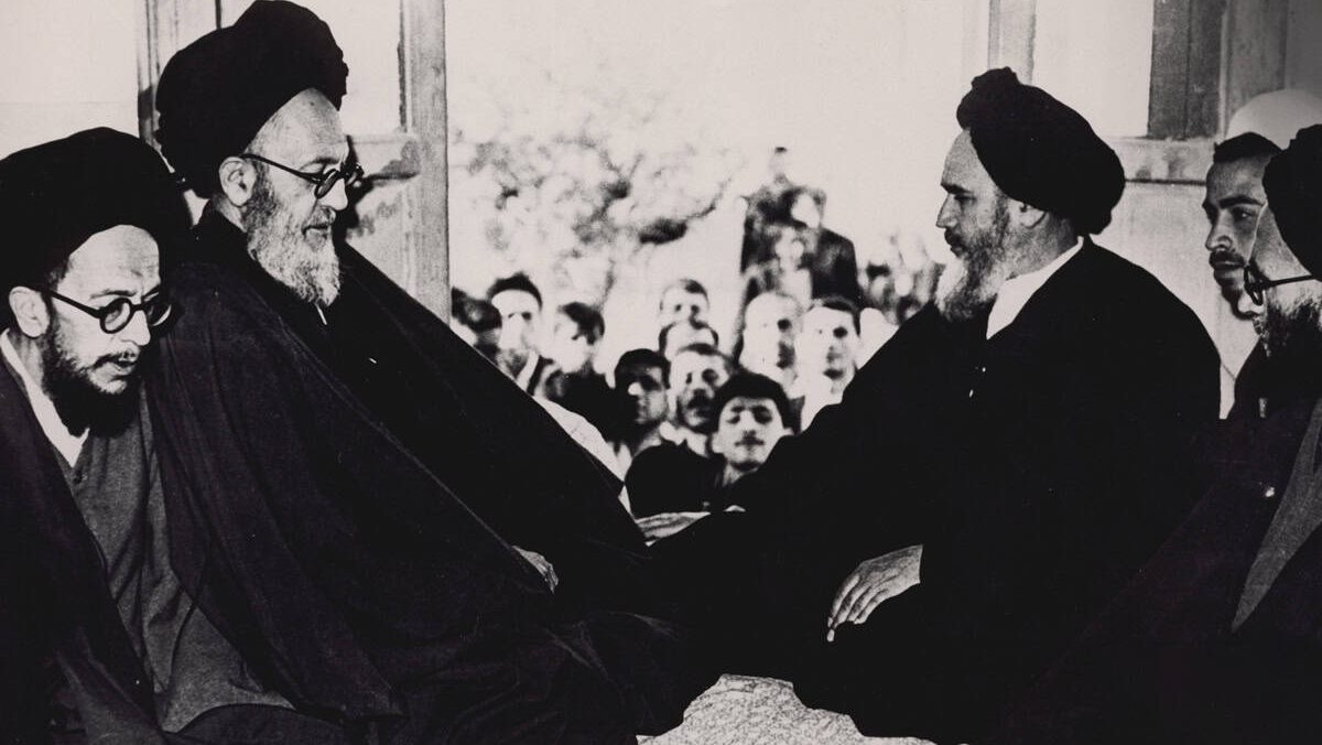 Mousavi Tabrizi with Shariatmadari and Khomeini