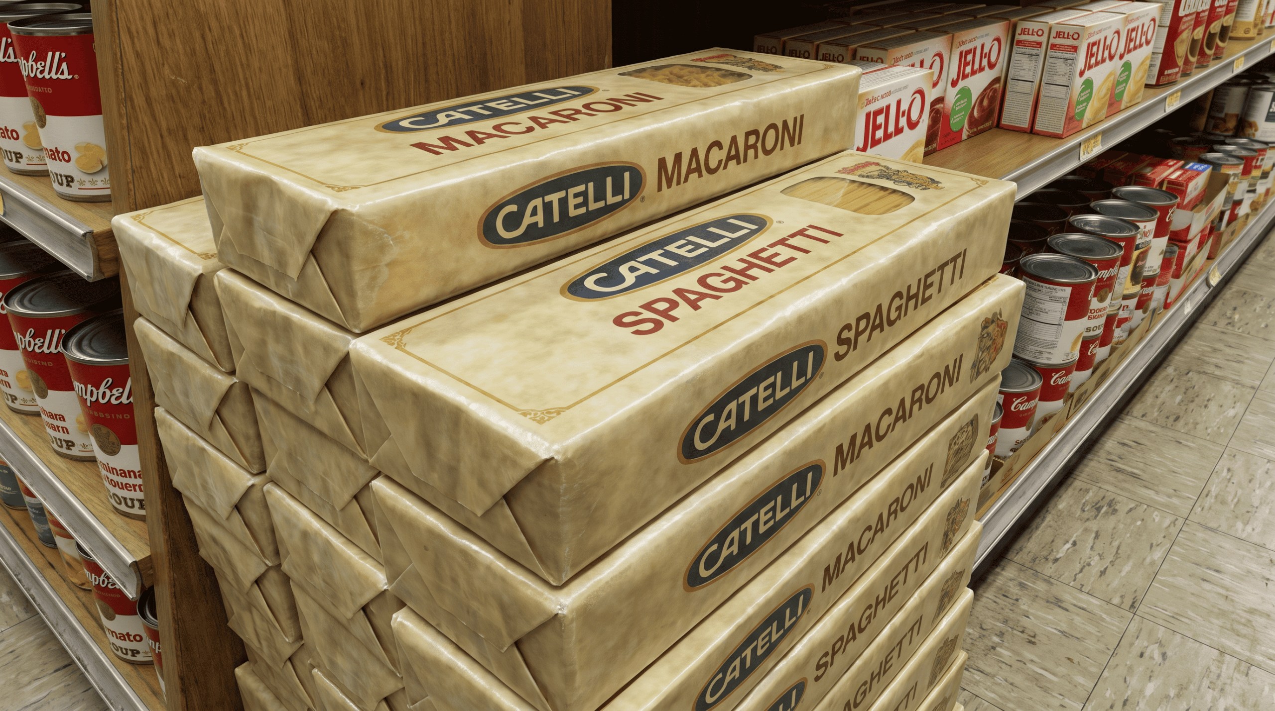 Catelli wax-paper pasta boxes