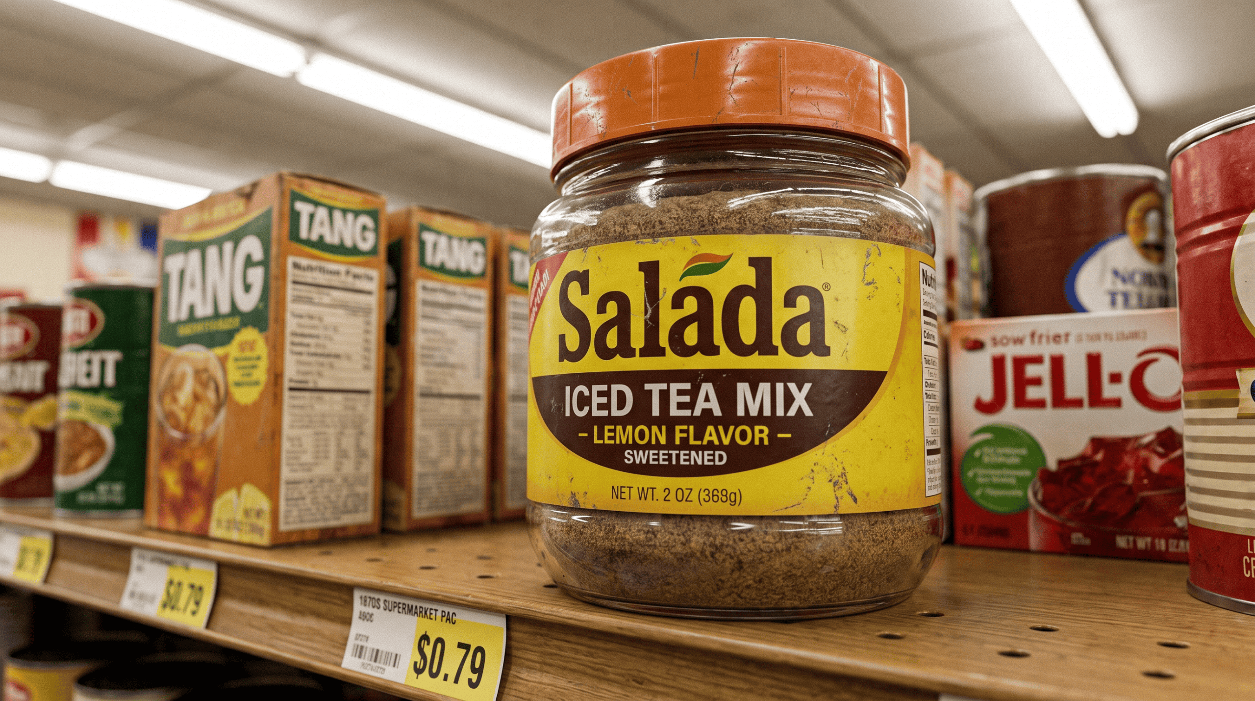 Salada Tea iced tea mix in glass jars