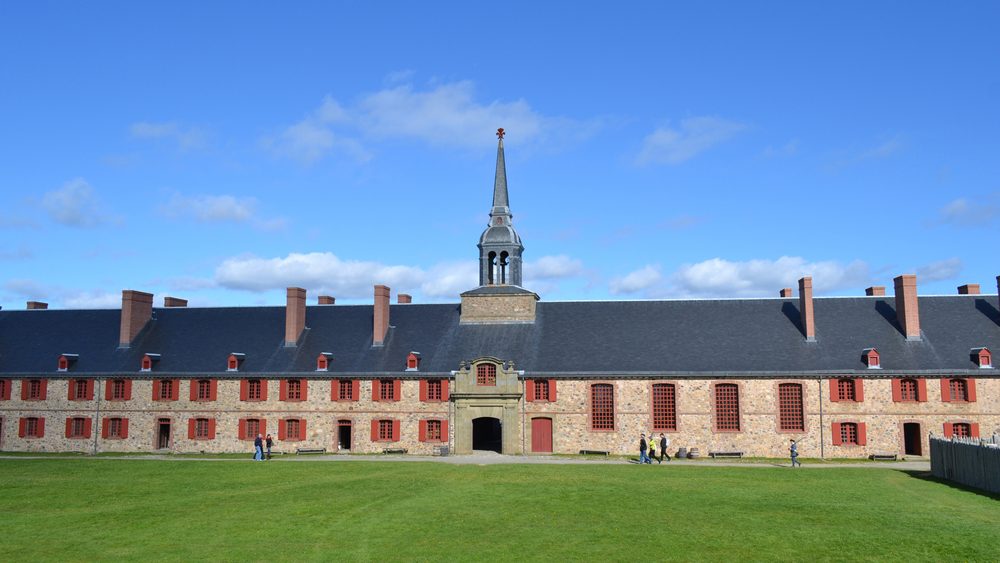 LOUISBOURG, NOVA SCOTIA - 10 OCT 2011: Fortress of Louisbourg, a National Historic Site of Canada