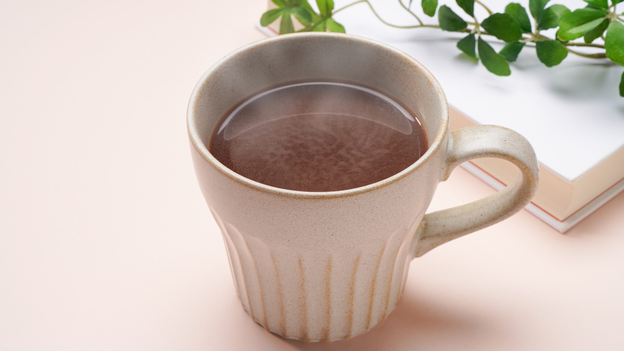 Hot cocoa isolated on color background