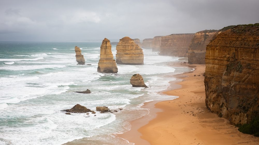 rock formations beach ocean cliffs erosion walk hike explore travel