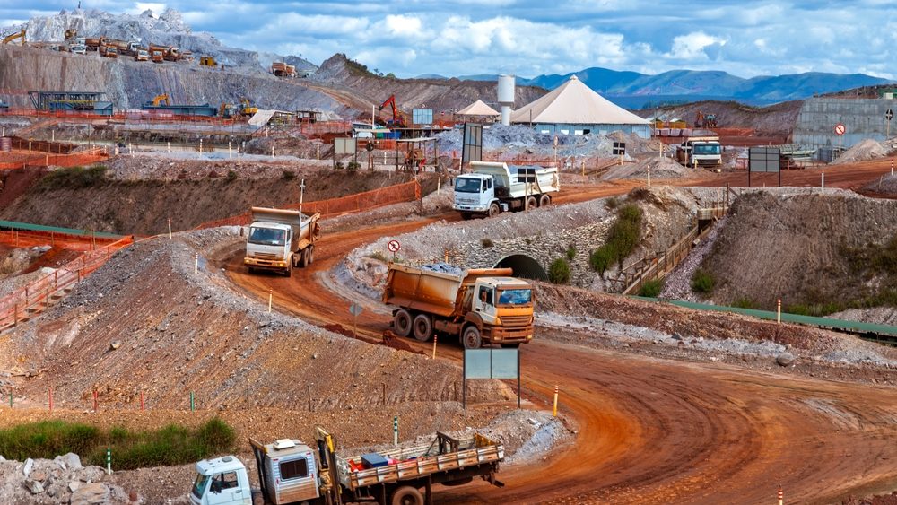 Iron ore mining in Minas Gerais, Brazil