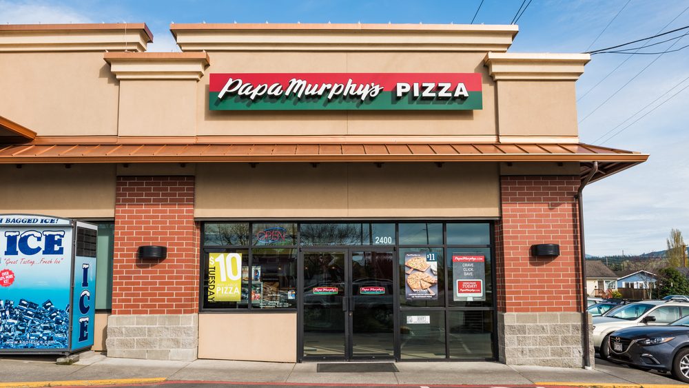 Bellingham, USA - April 3, 2016: Papa Murphy's Pizza store that caters take and bake pizza
