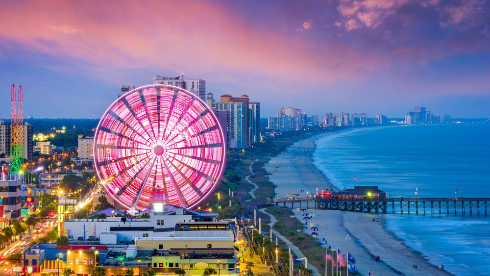 Myrtle Beach, South Carolina, USA city skyline.