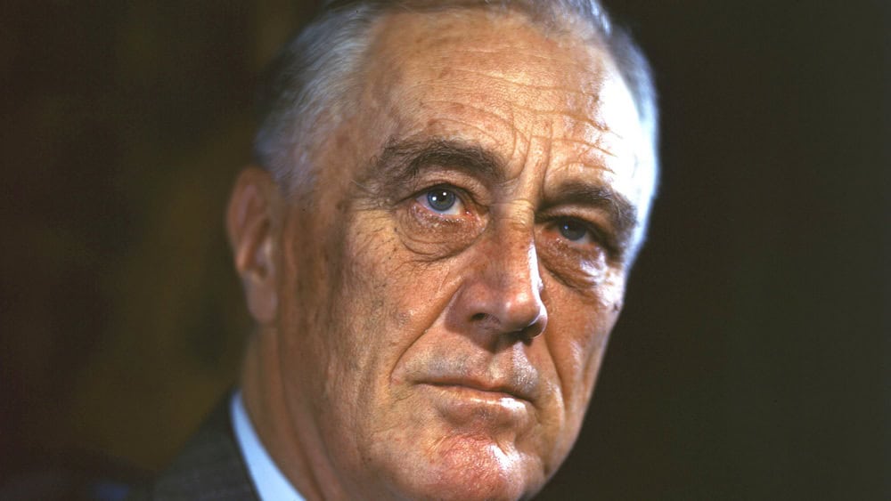 FDR 1944 Color Portrait - Franklin Roosevelt 