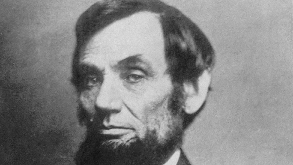 Abraham Lincoln (1809-1856) portrait by Mathew Brady in between 1861 and 1863.