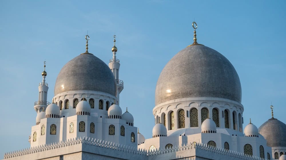 Solo, Indonesia - September 26th 2023 - Photo of The Sheikh Zayed Grand Mosque, is a mosque in Solo, Indonesia, which is a smaller replica of the grand mosque in Abu Dhabi