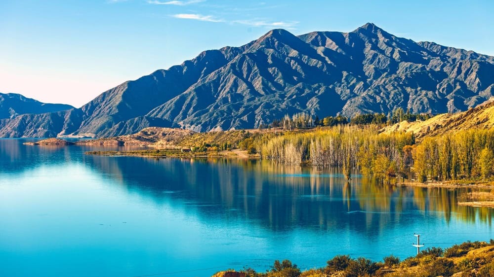 Andes mountain range in Mendoza, Argentina
