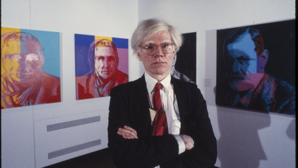 Andy Warhol at the Jewish Museum by Bernard Gotfryd. 1980 - USA