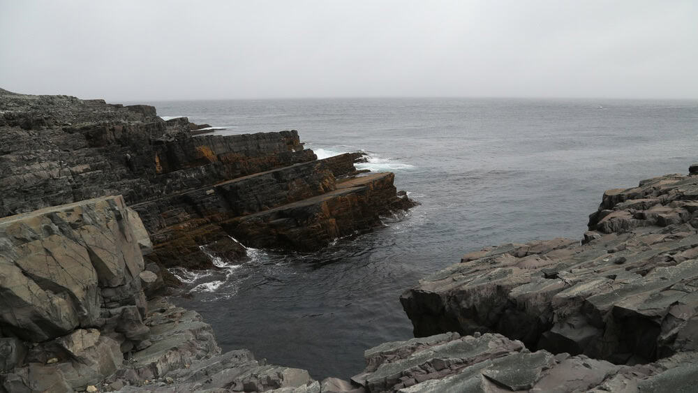 Coastline at Mistaken Point Ecological Reserve, Cape Race, Newfoundland, Canada