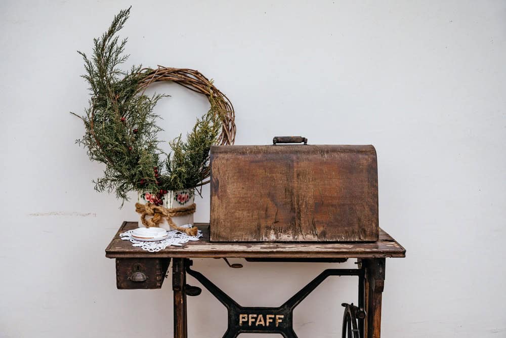 Sombor, Serbia - March 22, 2026: Old sewing machine Pfaff.
